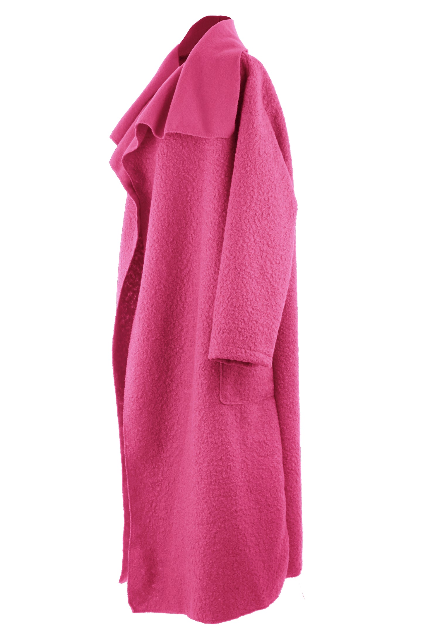 Plain Boucle Coat