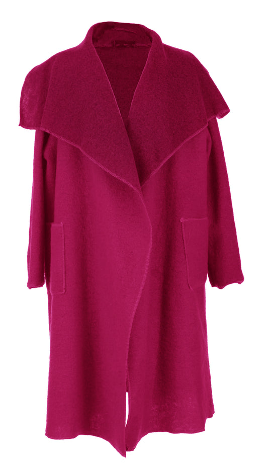 Waterfall Boiled Wool Coat