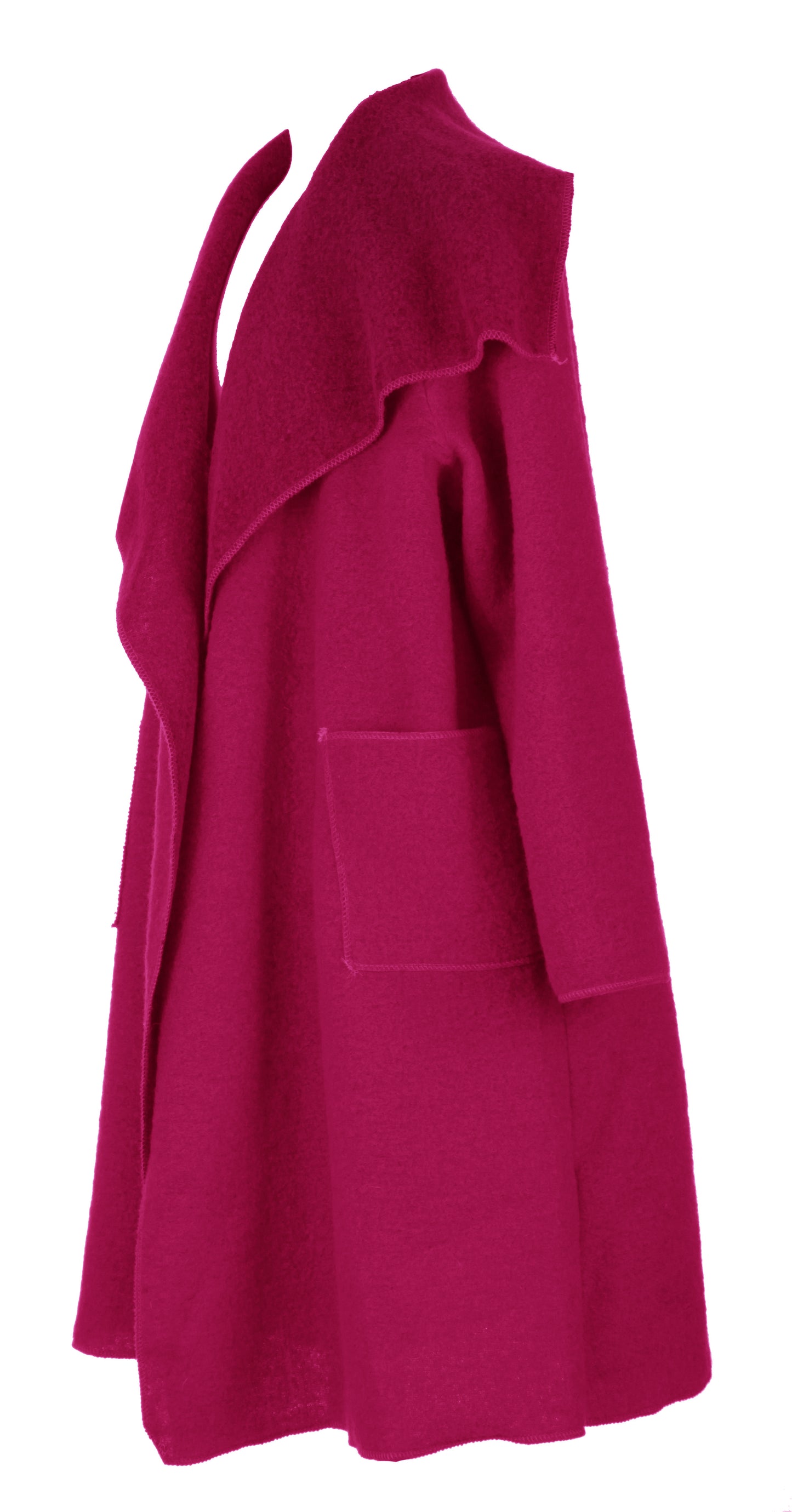 Waterfall Boiled Wool Coat