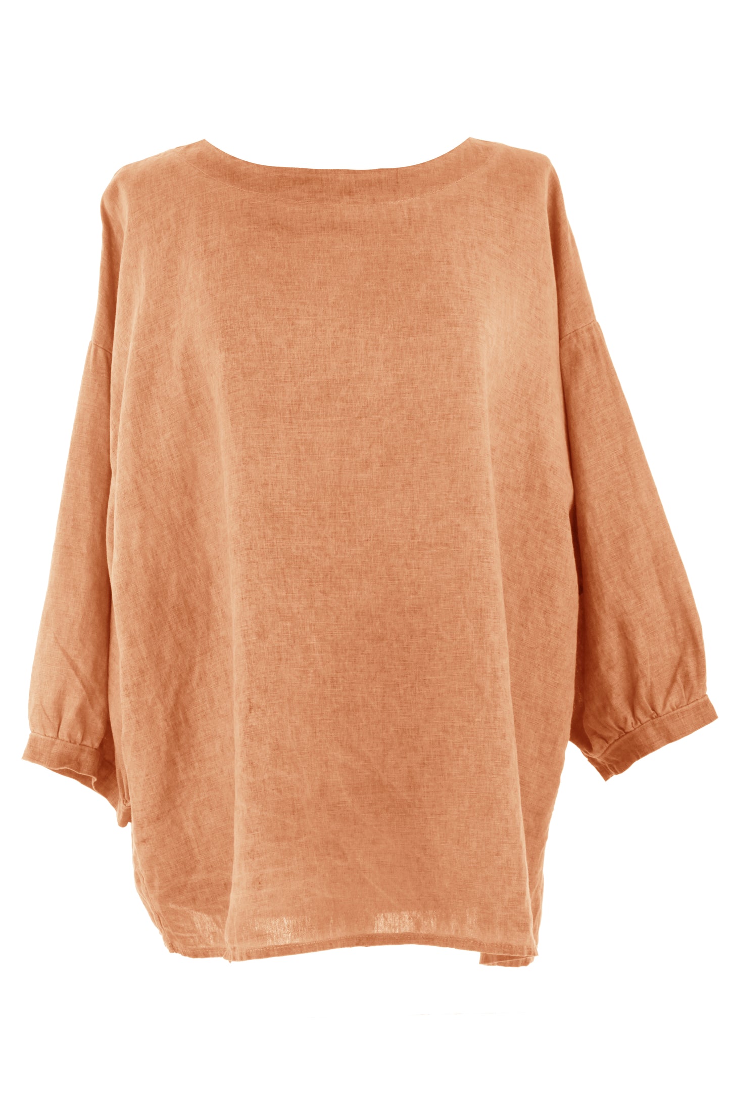 3/4 Cuff Sleeve Linen Top