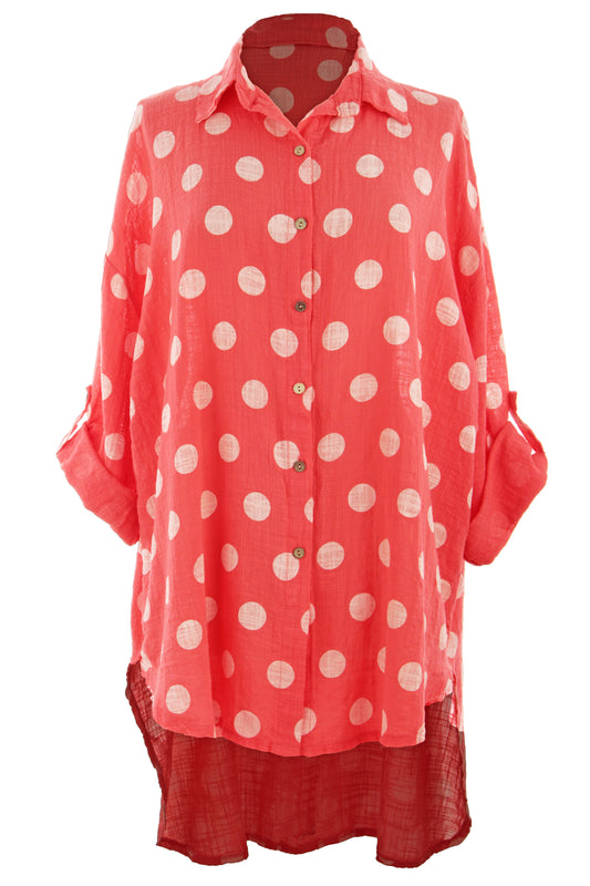 Polka Dot Cotton Shirt