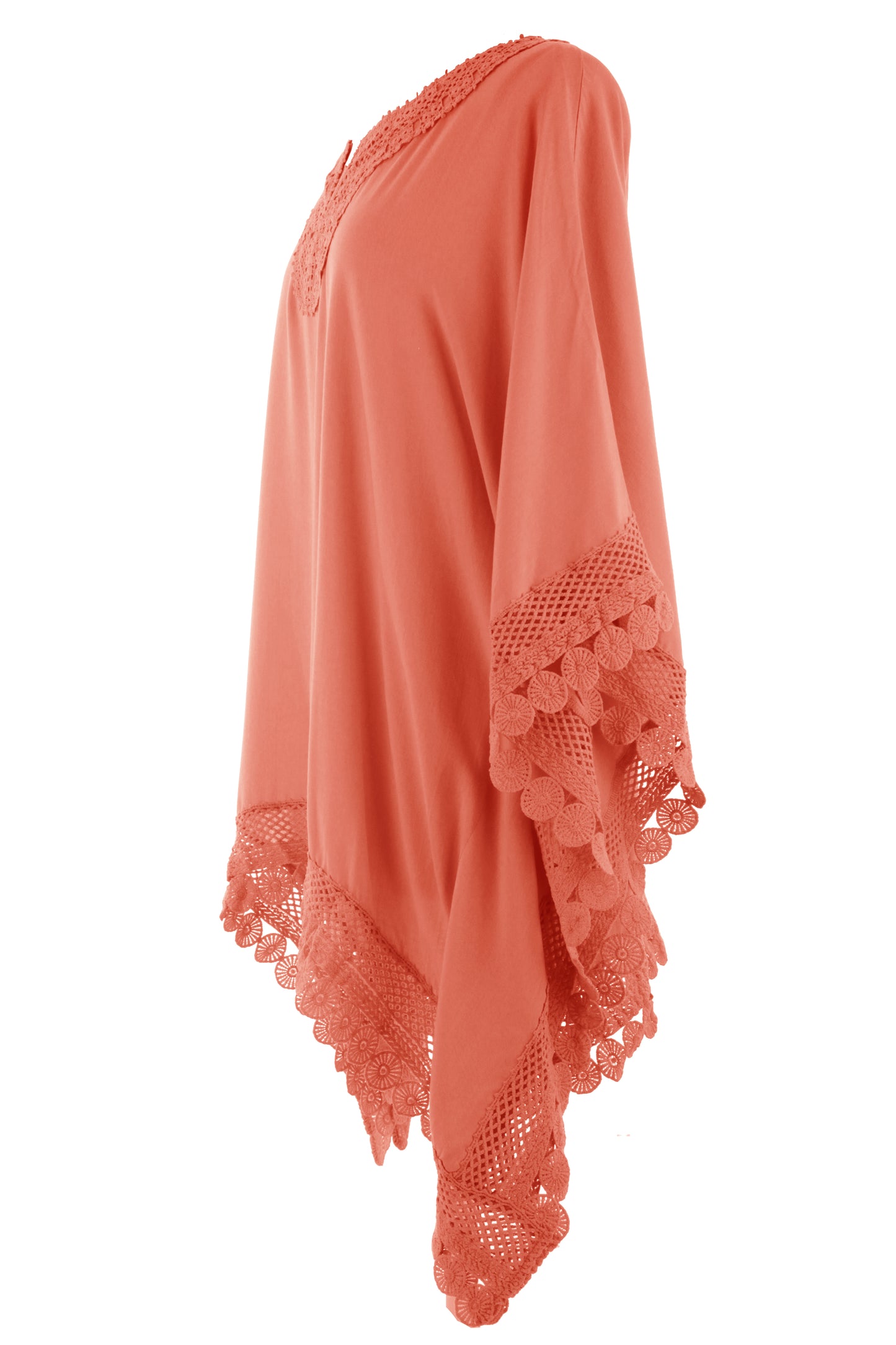Crochet Trim Kaftan Top