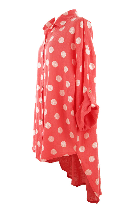 Polka Dot Cotton Shirt