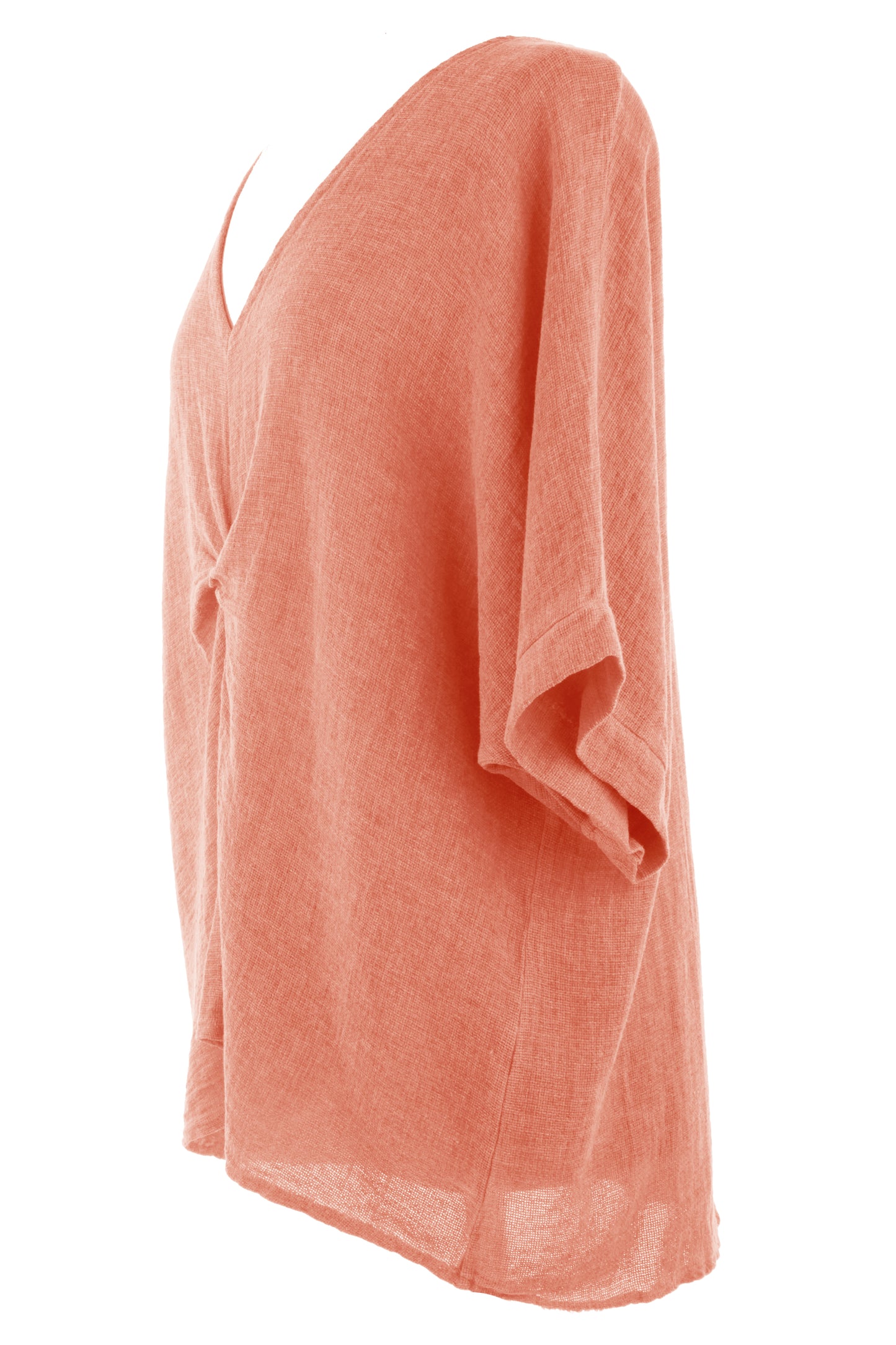 Twist Front Teabag Linen Top