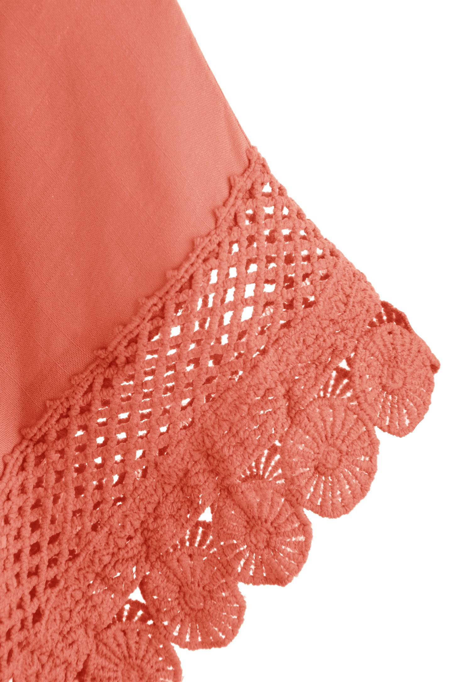 Crochet Trim Kaftan Top