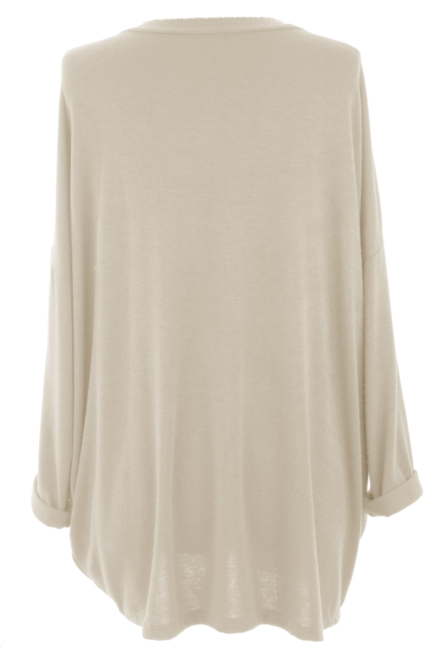 Lurex Trim Soft Knit Necklace Jumper