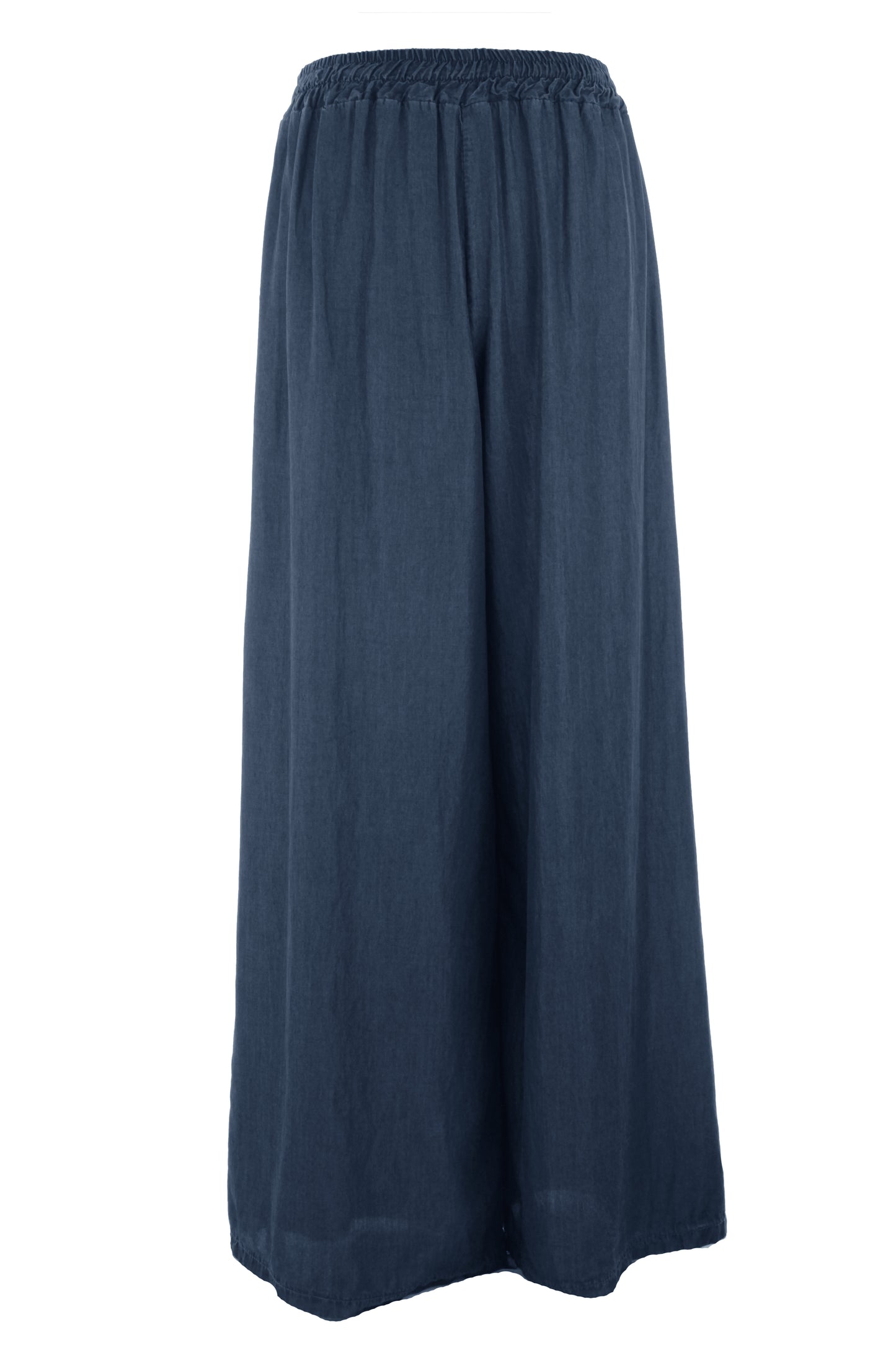 Straight Wide Leg Denim Trouser