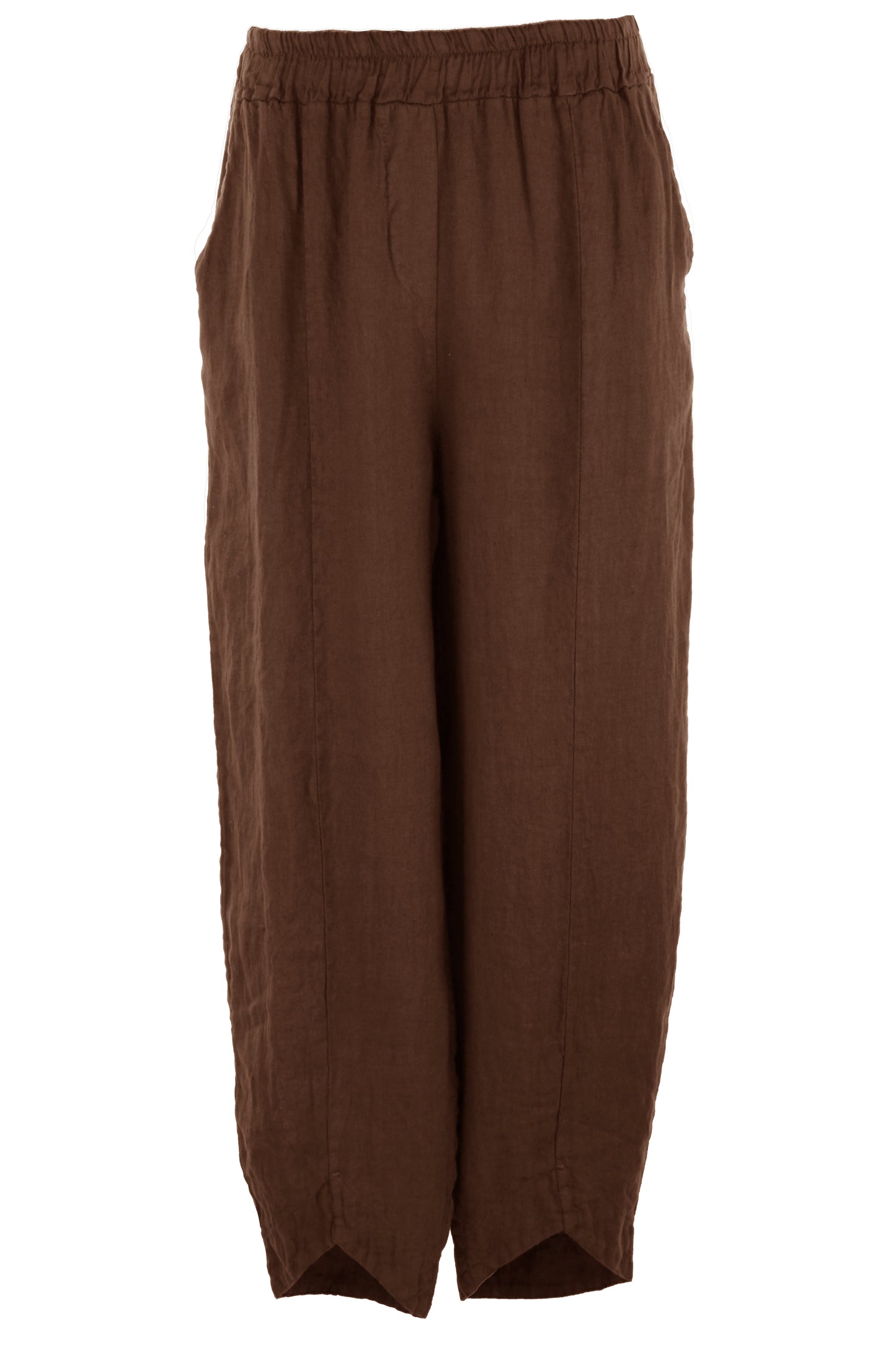 Hi Low Ankle Linen Trouser