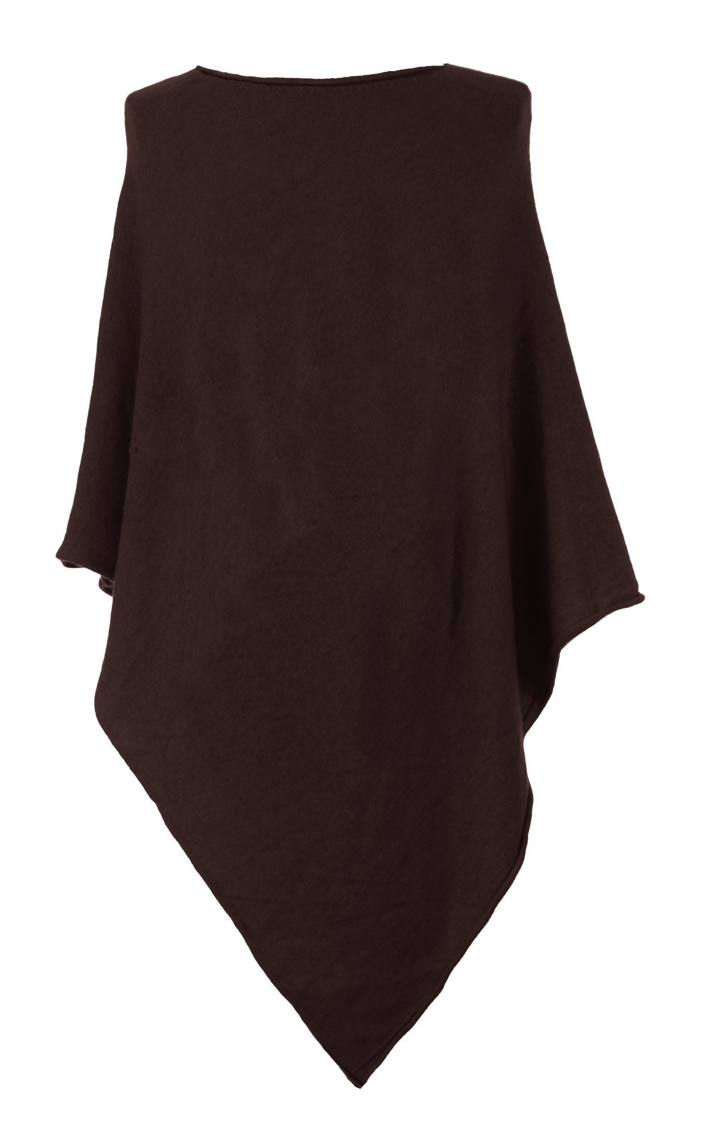 Asymmetric Alpaca Wool Poncho