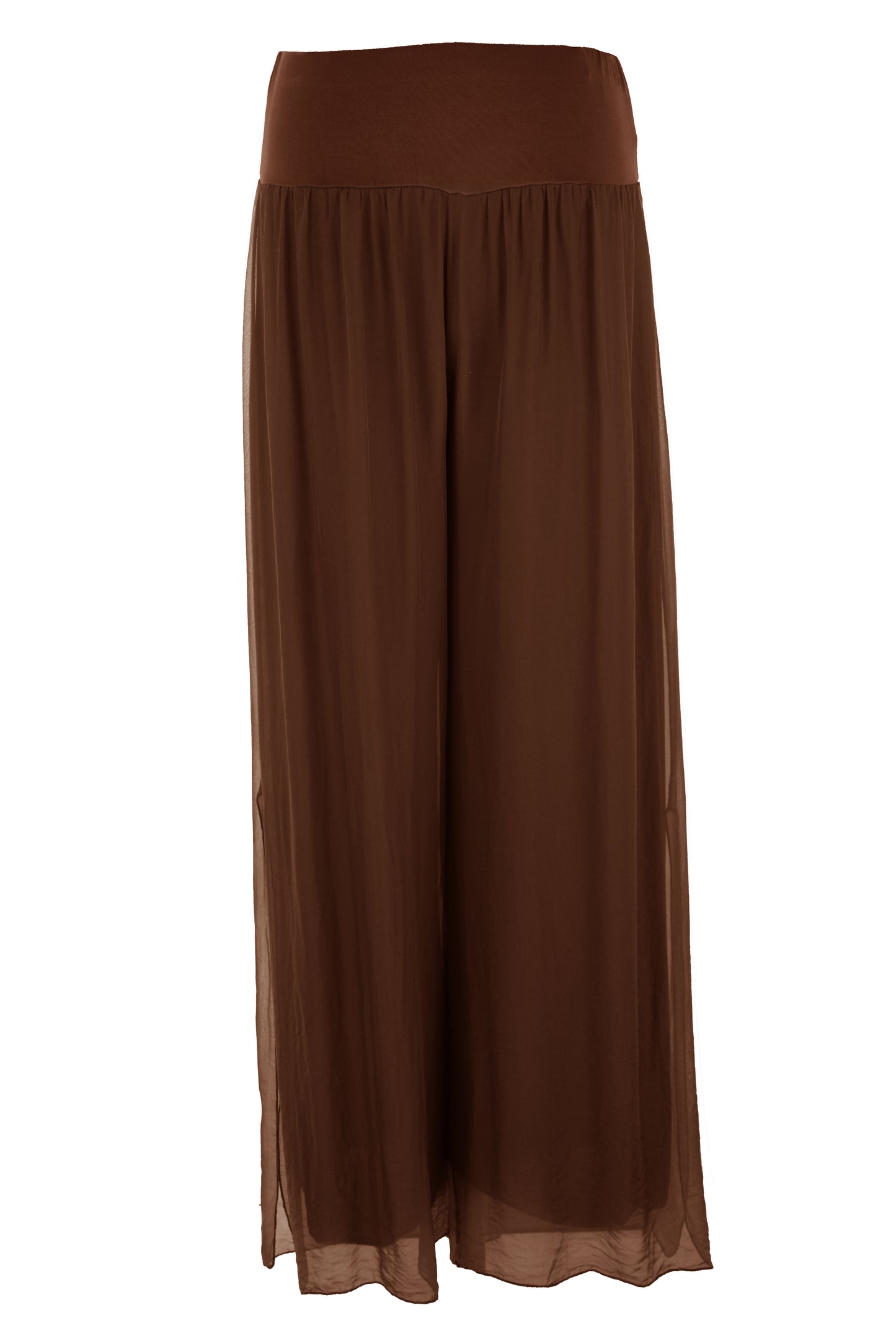 Wide Leg Silk Trouser