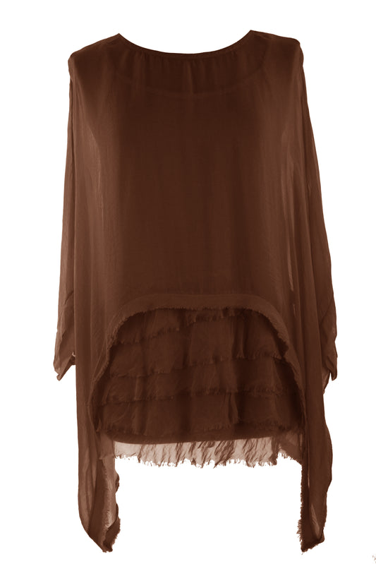 Rara Silk Top with Vest