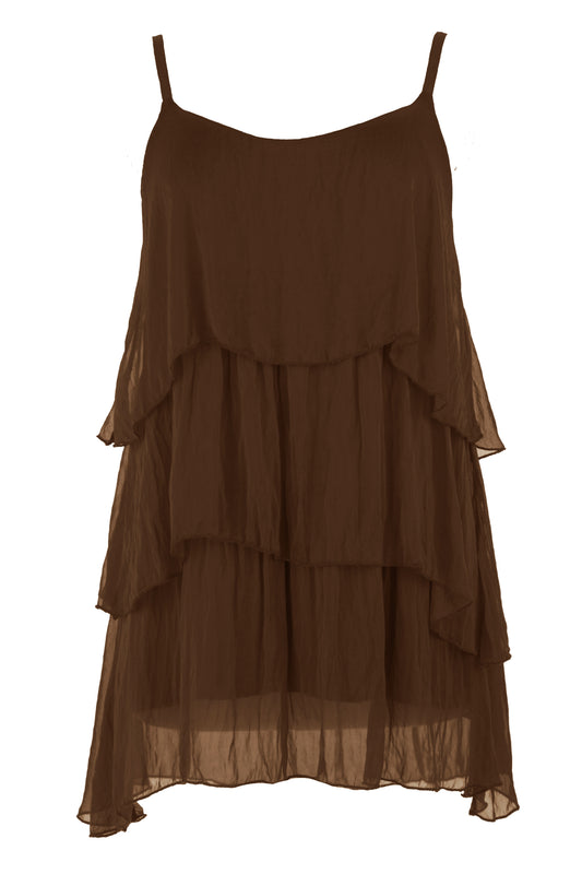 Ruffle Silk Top