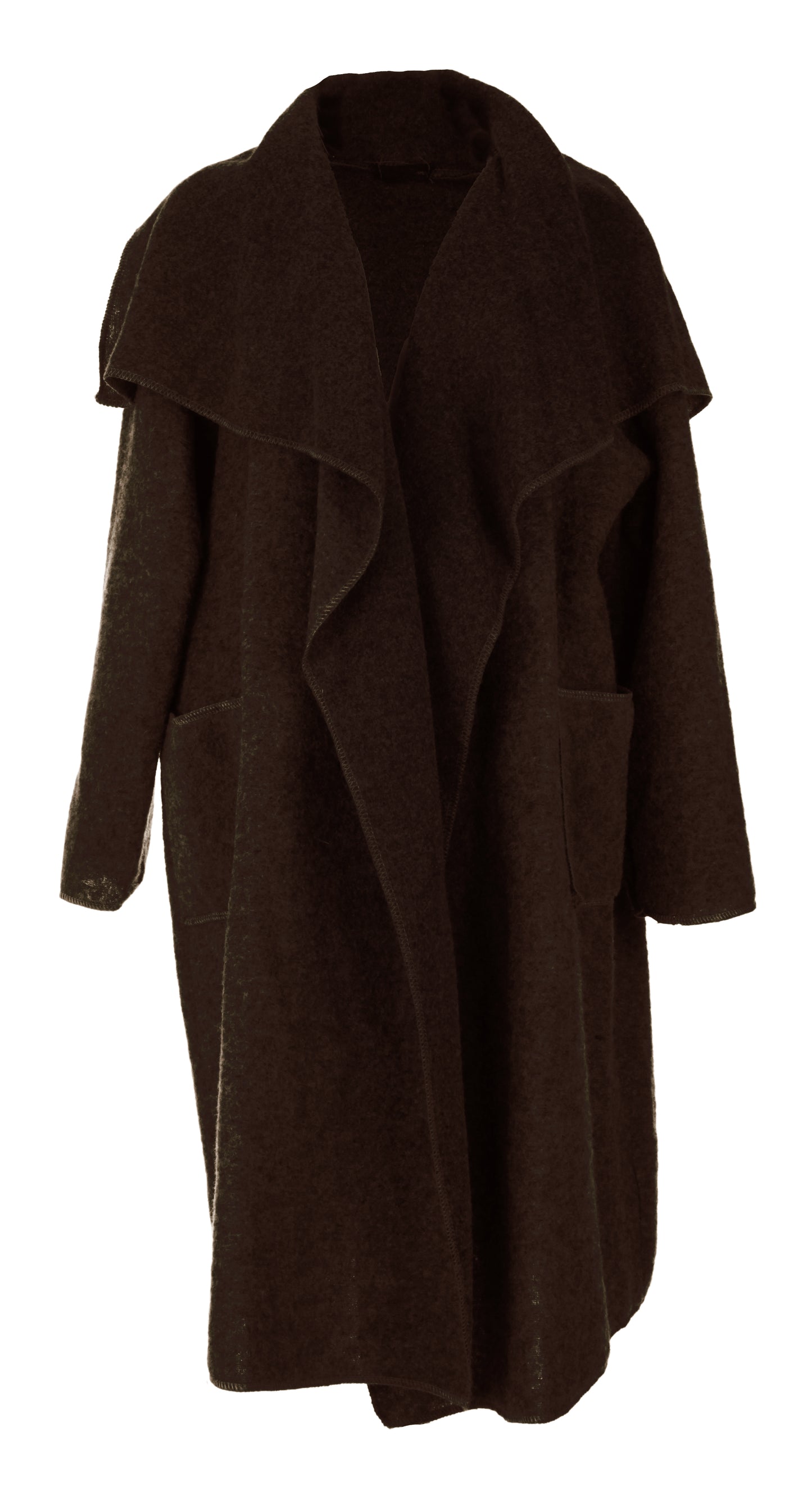 Waterfall Boiled Wool Coat