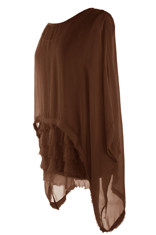 Rara Silk Top with Vest