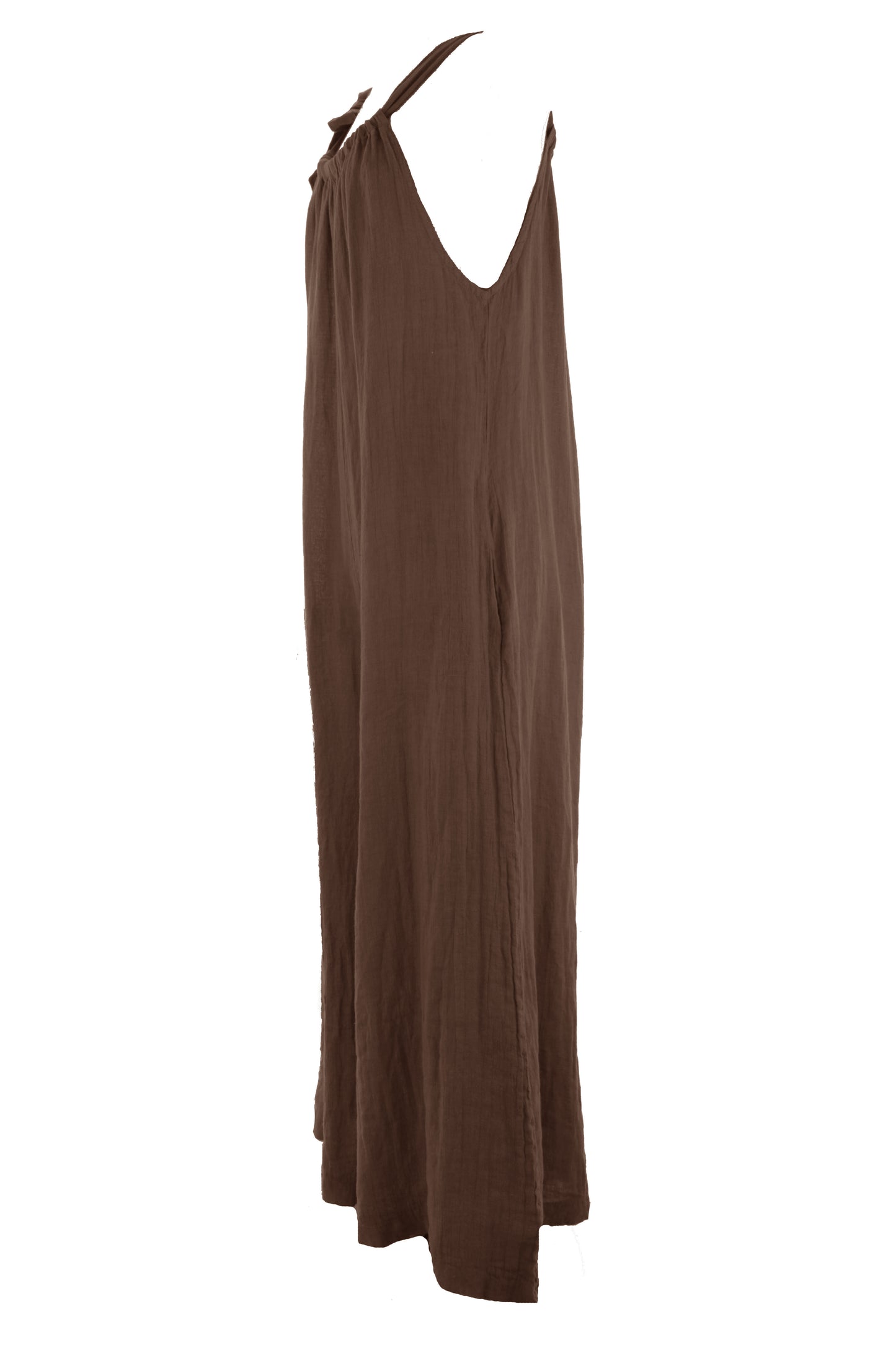 Side Tie Linen Jumpsuit