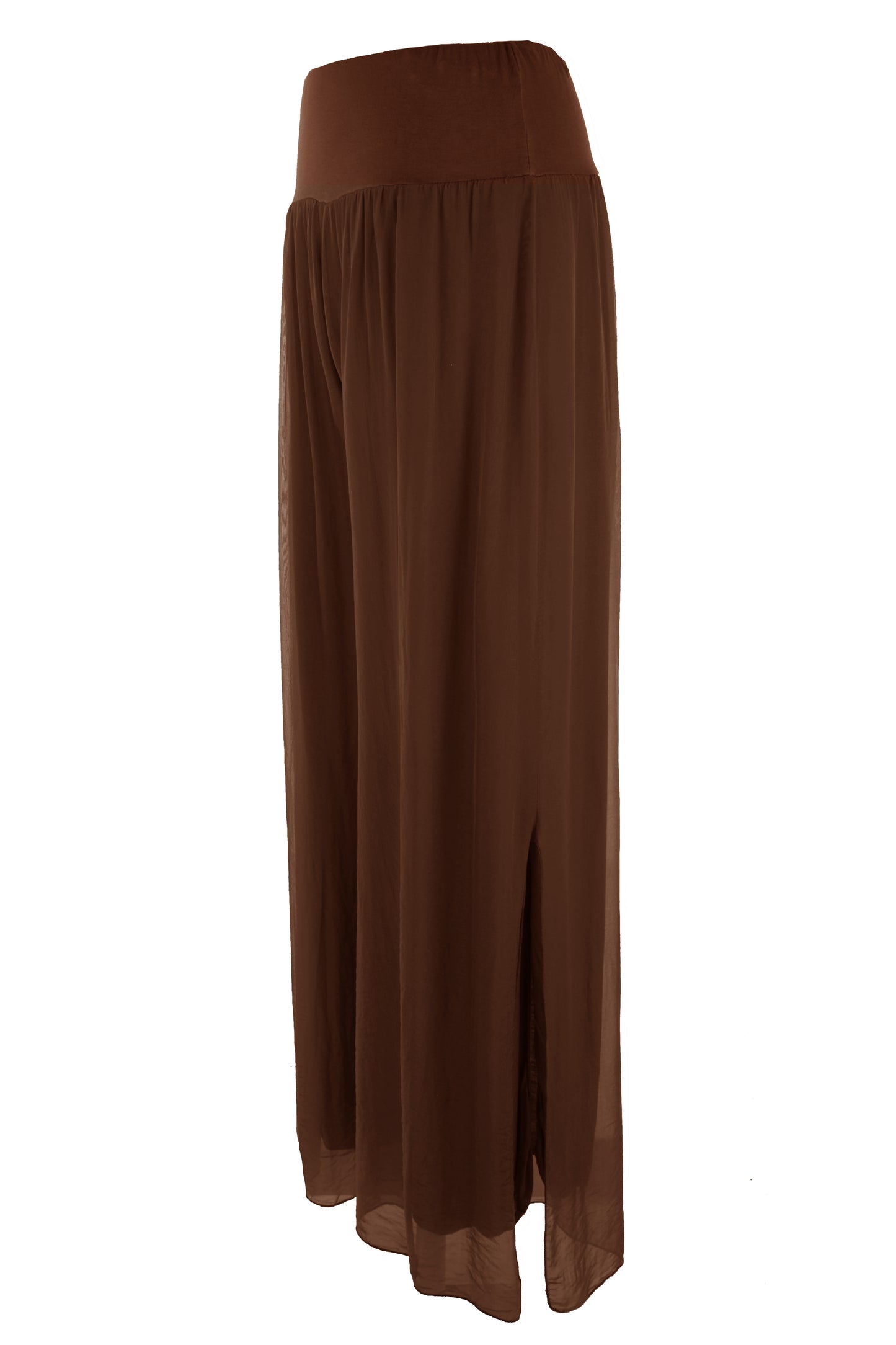 Wide Leg Silk Trouser