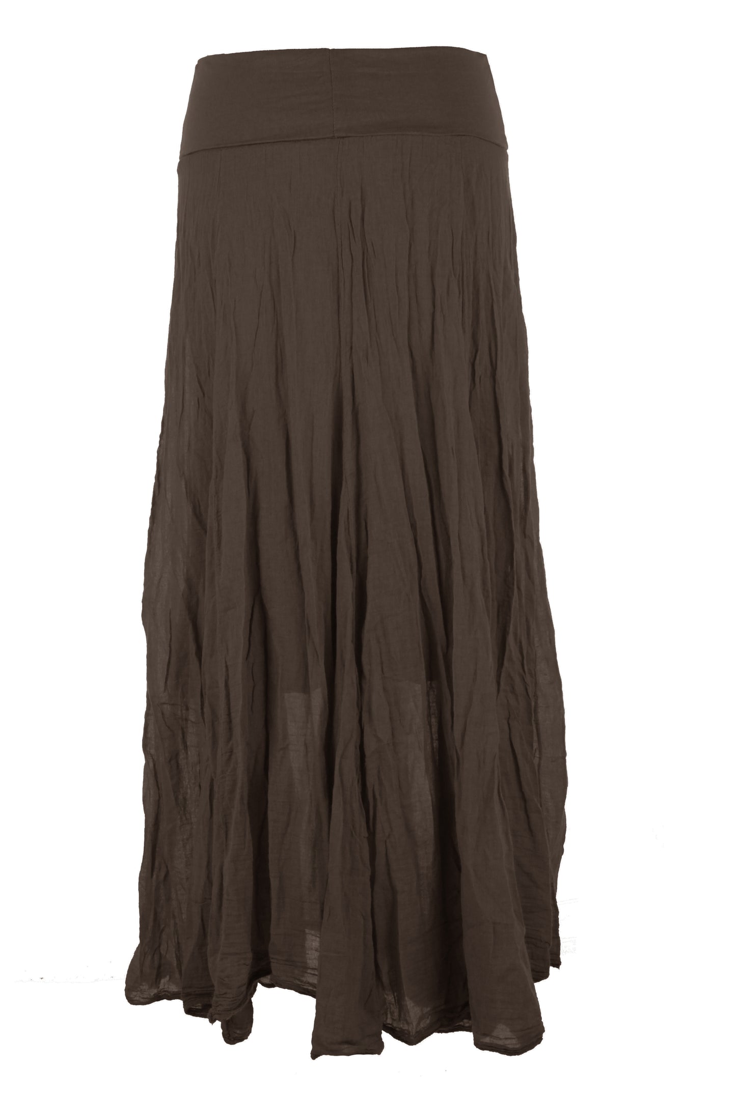 Cotton Panel Midi Skirt