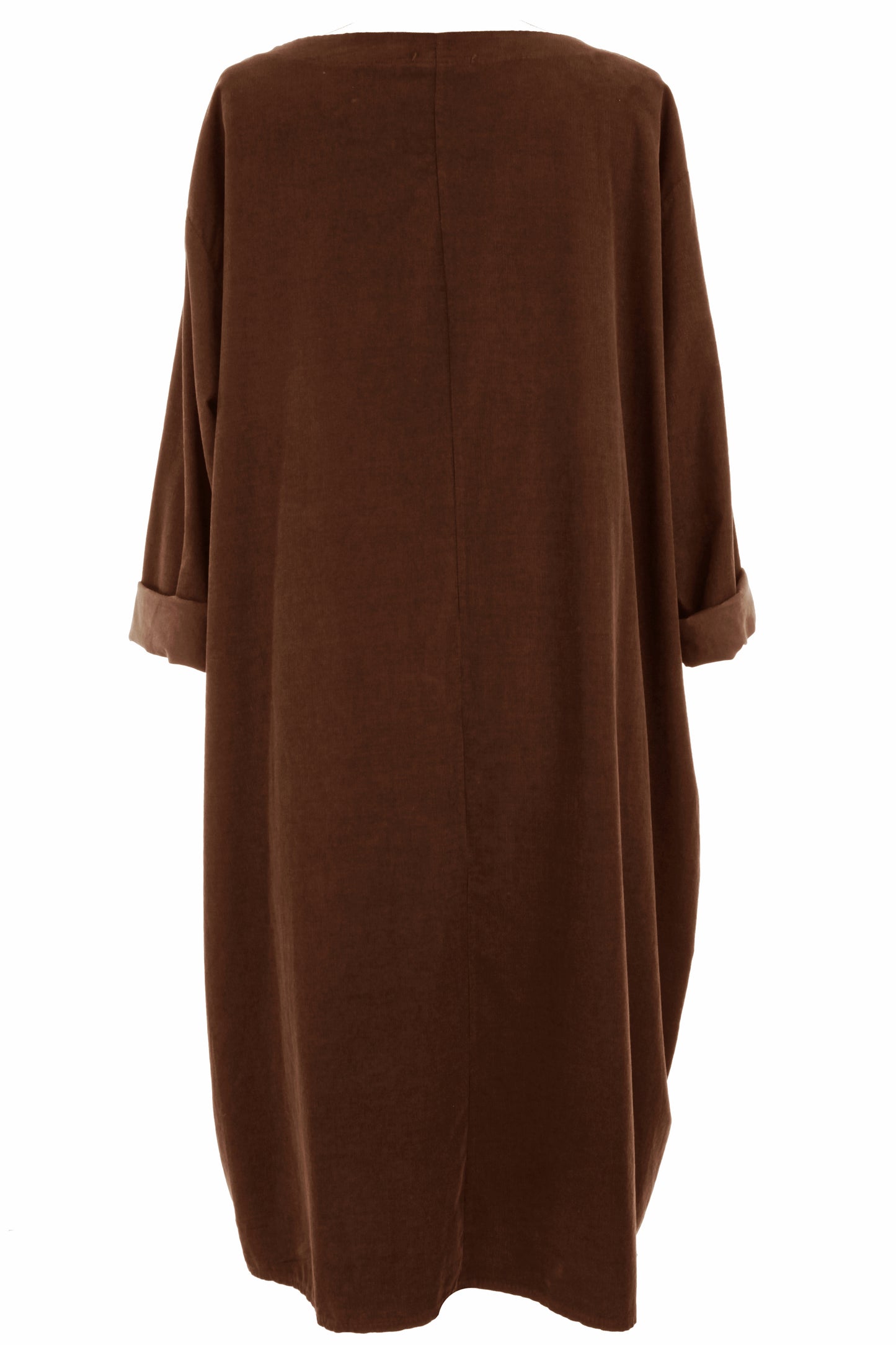 2 Pocket Button Detail Corduroy Midi