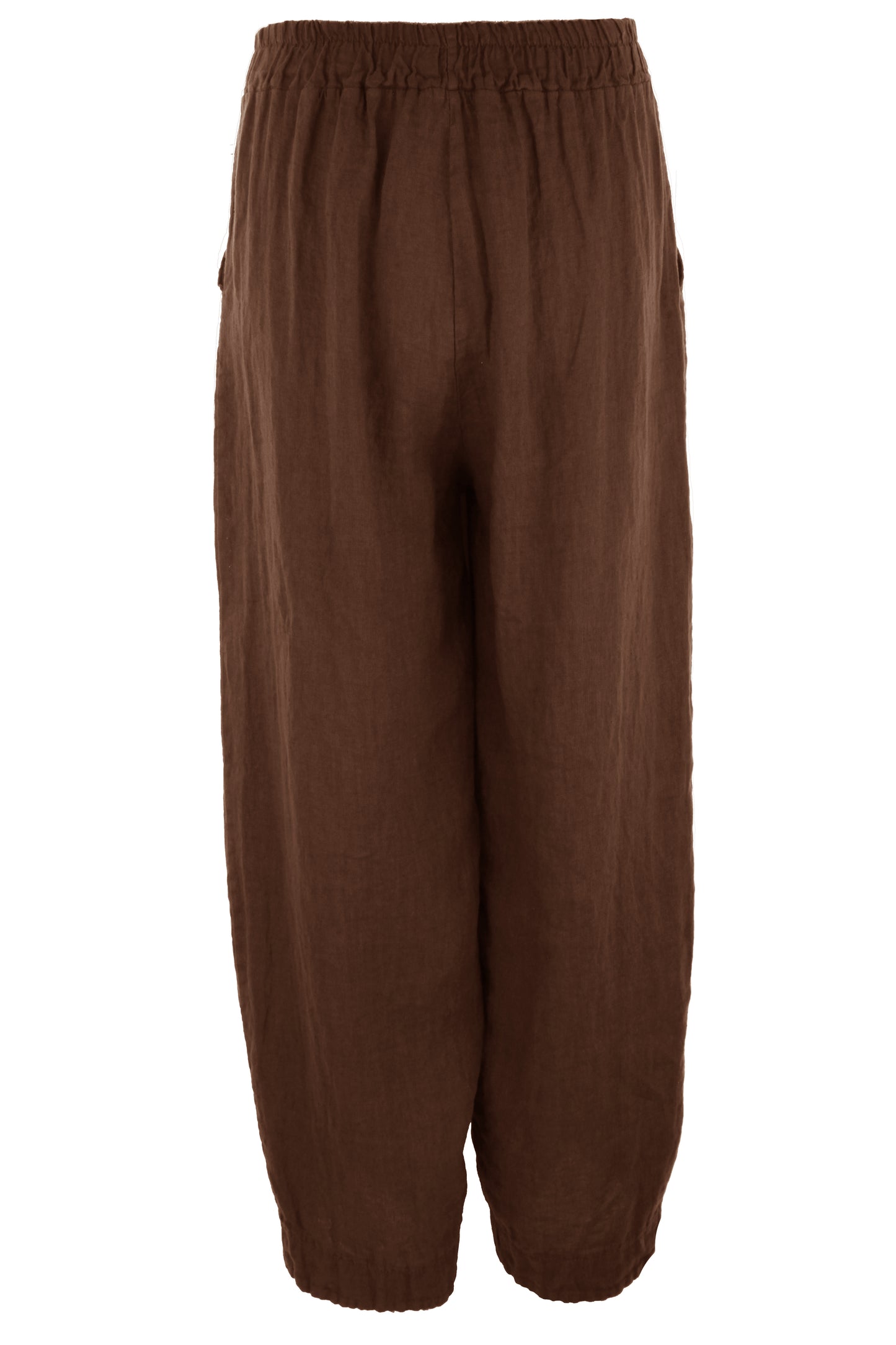 Hi Low Ankle Linen Trouser