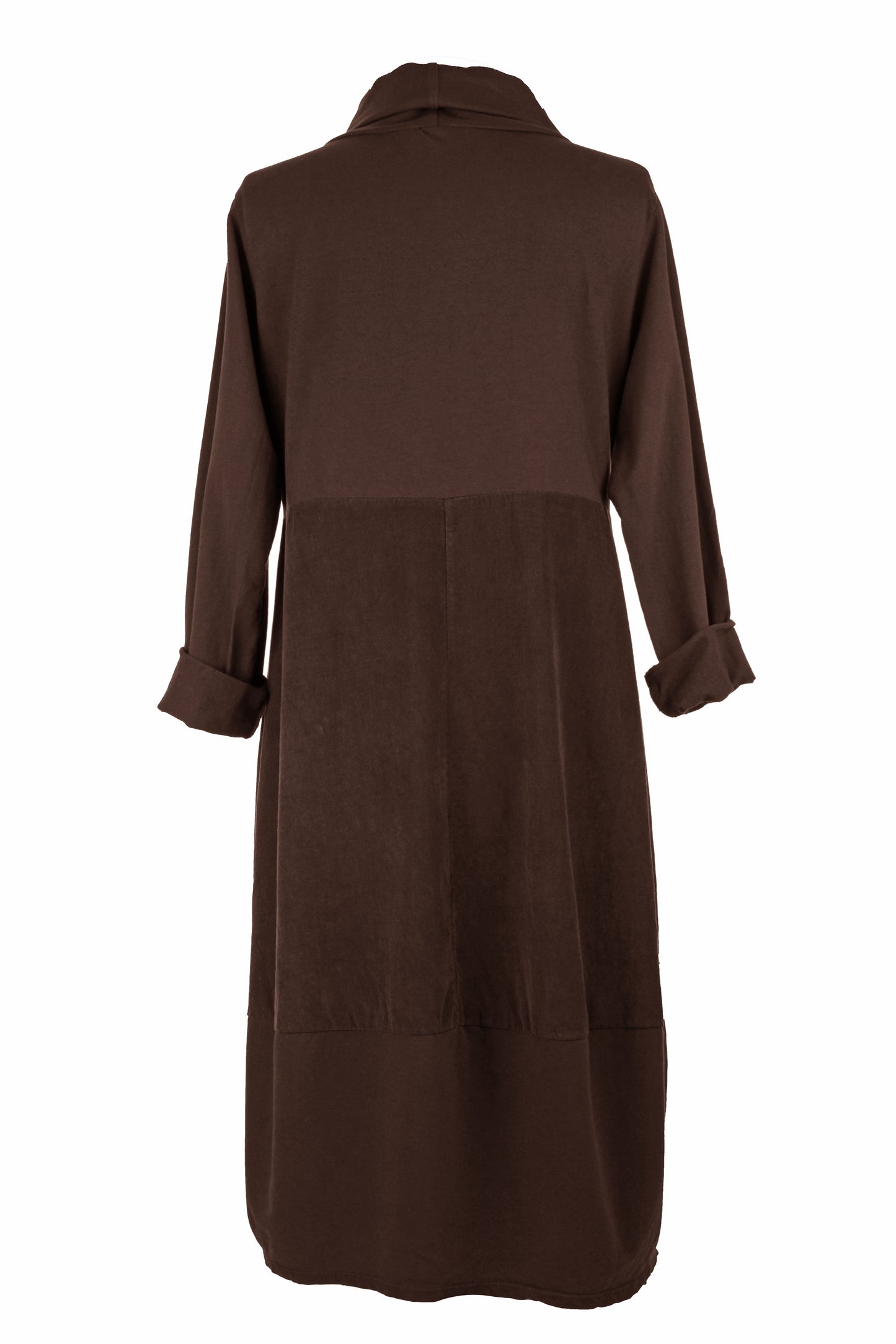 Cowl Corduroy Panel Midi