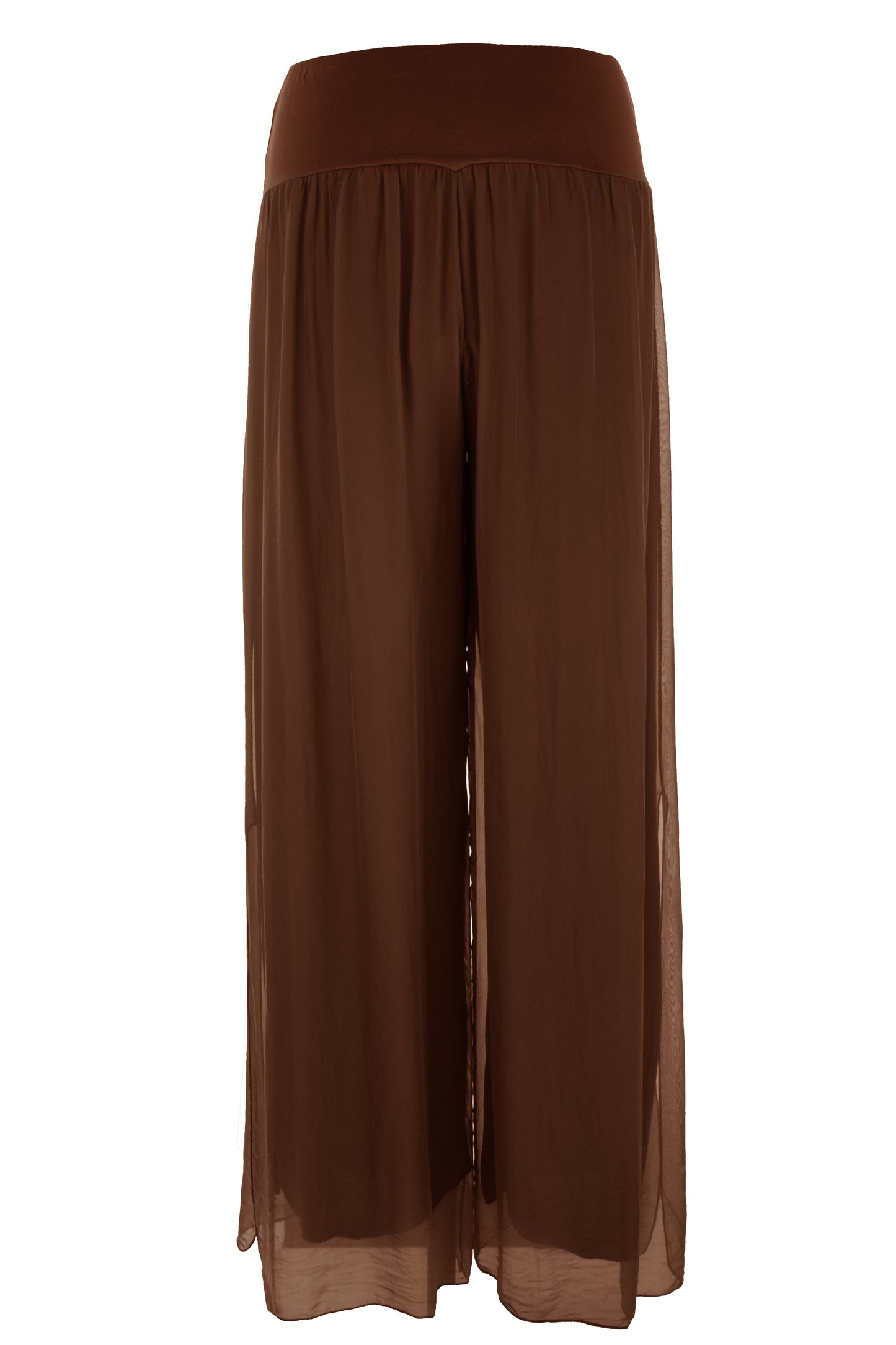Wide Leg Silk Trouser