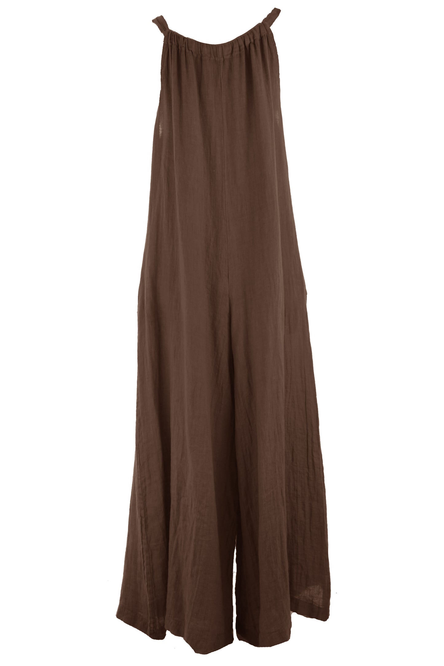 Side Tie Linen Jumpsuit
