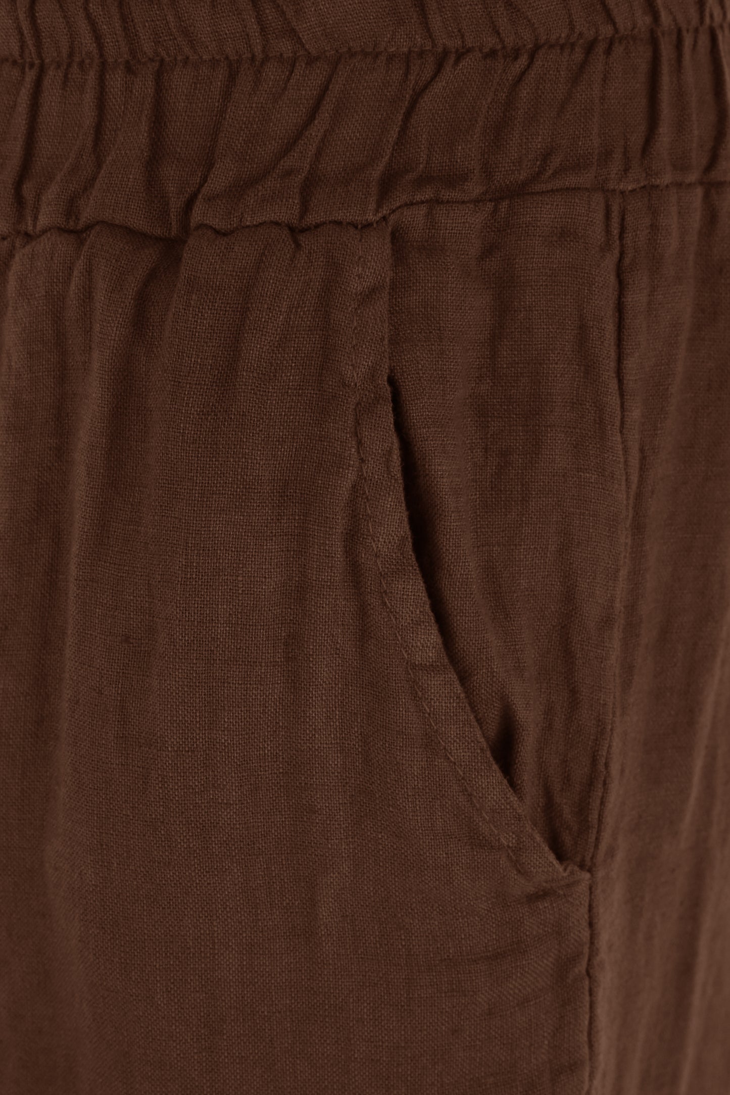 Hi Low Ankle Linen Trouser