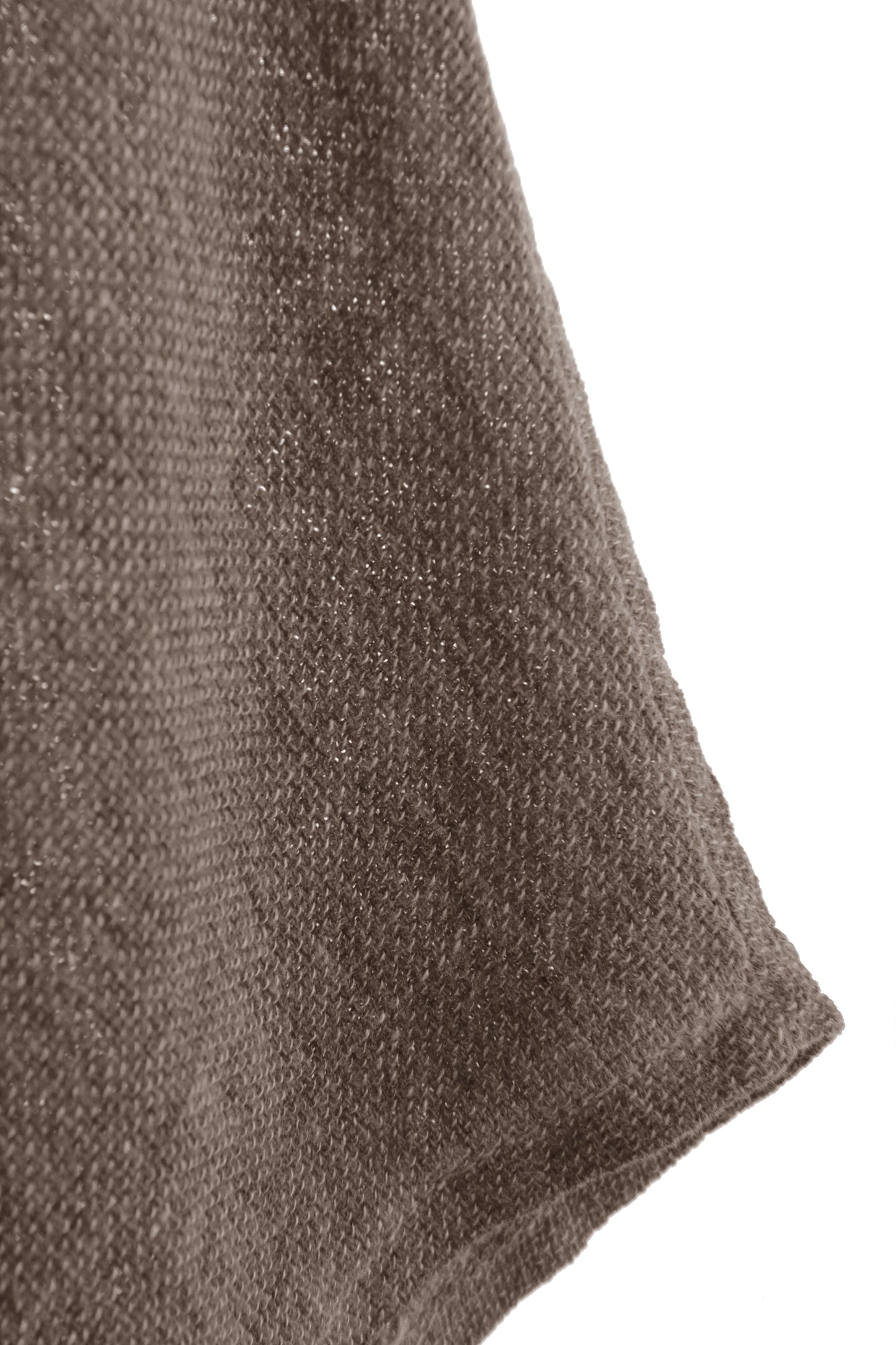 V Cutout Hem Linen Teabag Top