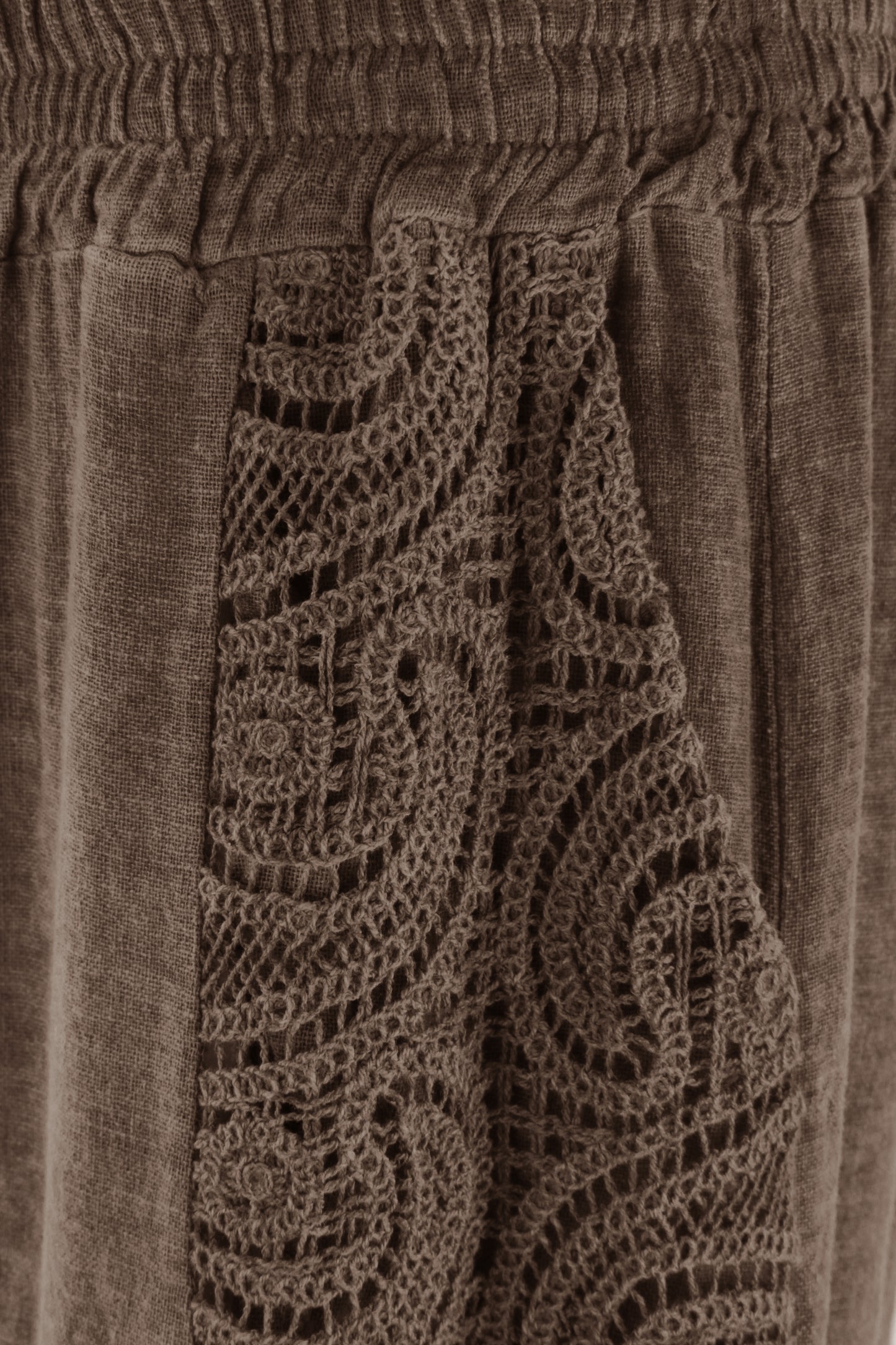 2 Crochet Pocket Linen Trouser