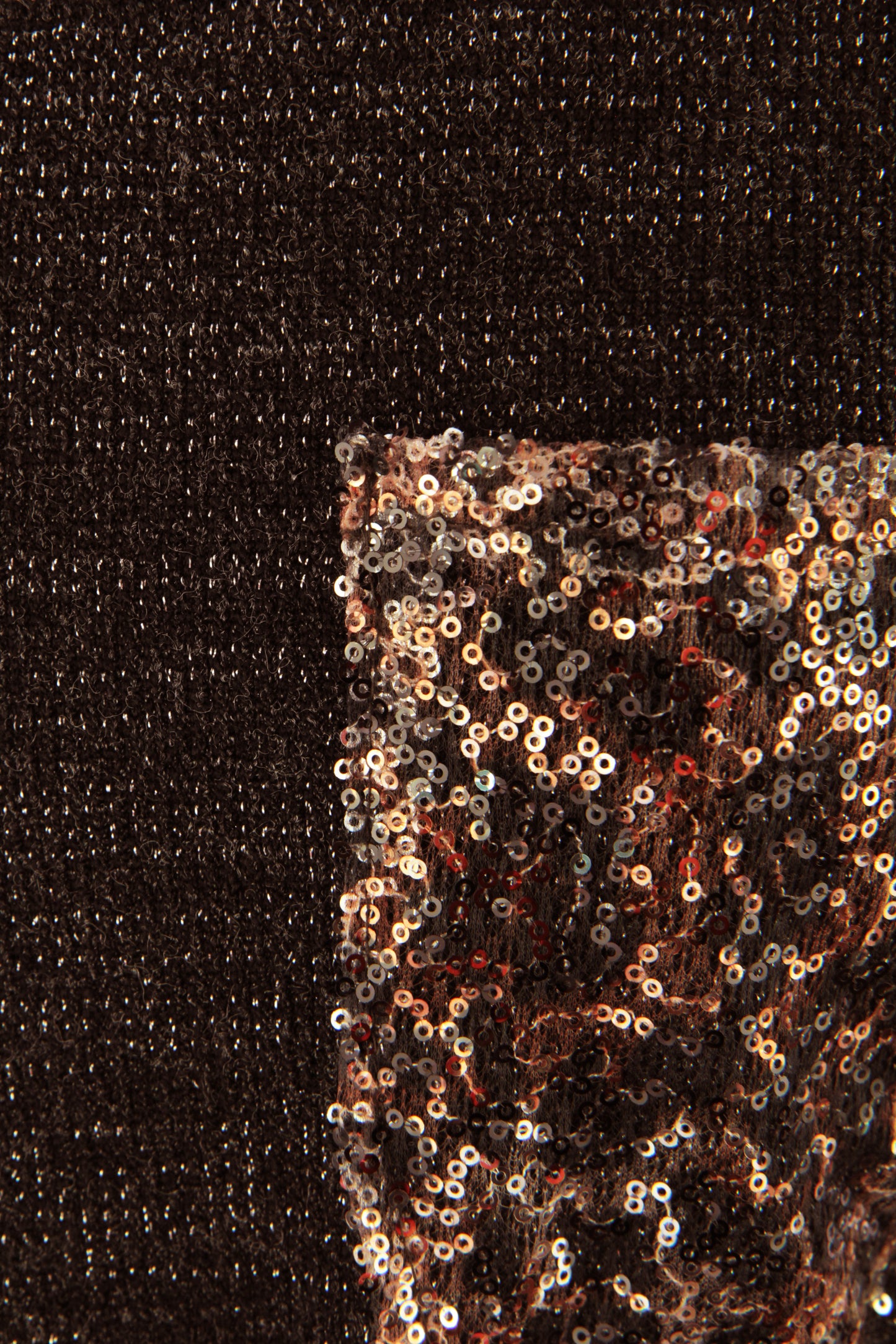 Leopard Sequin Trim Lurex Knit Jumper