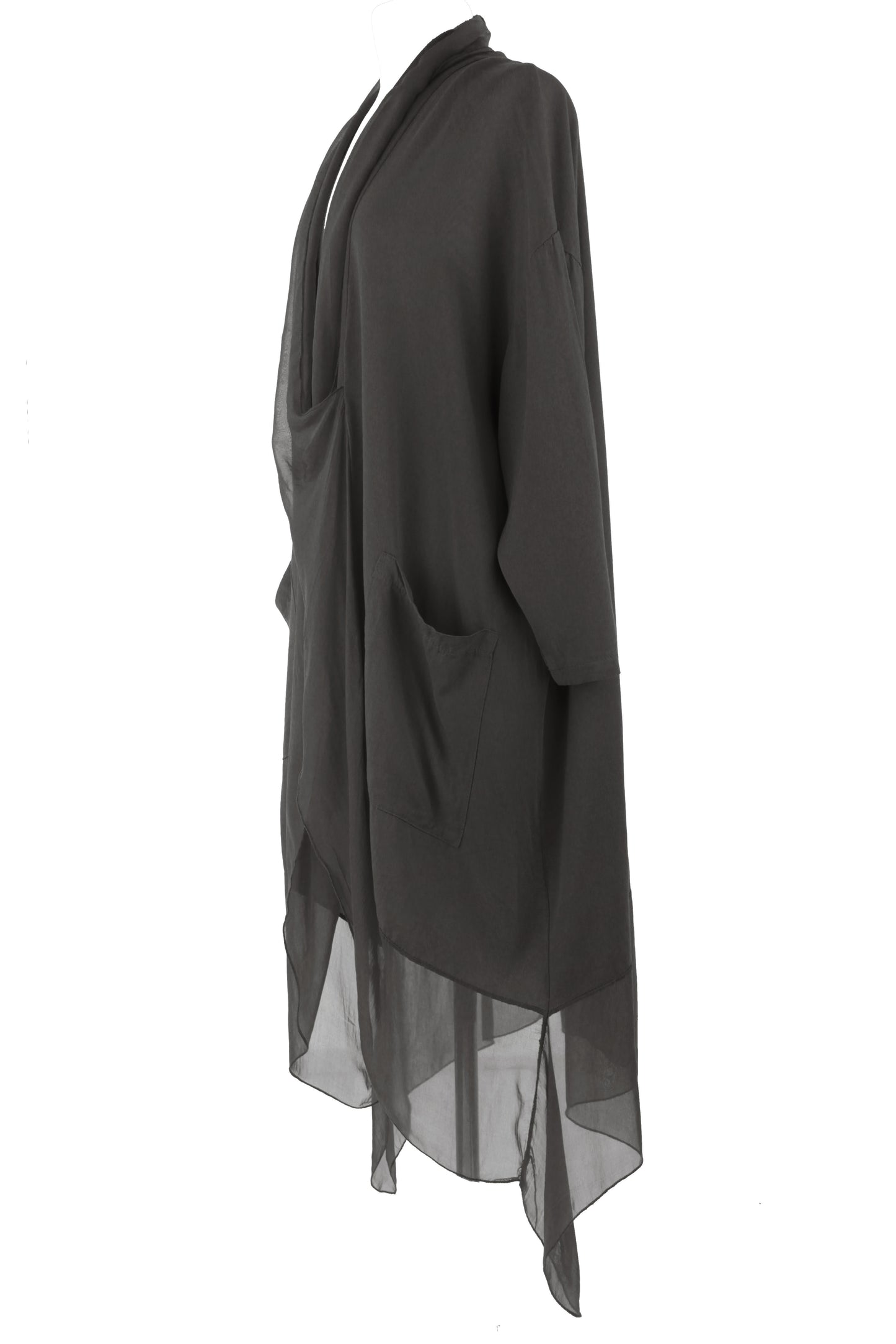 Crossover Silk Panel Tunic