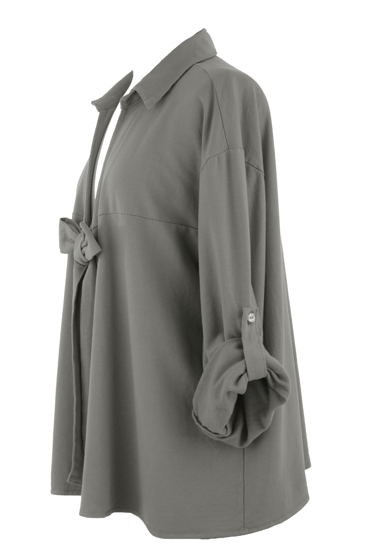 Tie Front Jersey Jacket