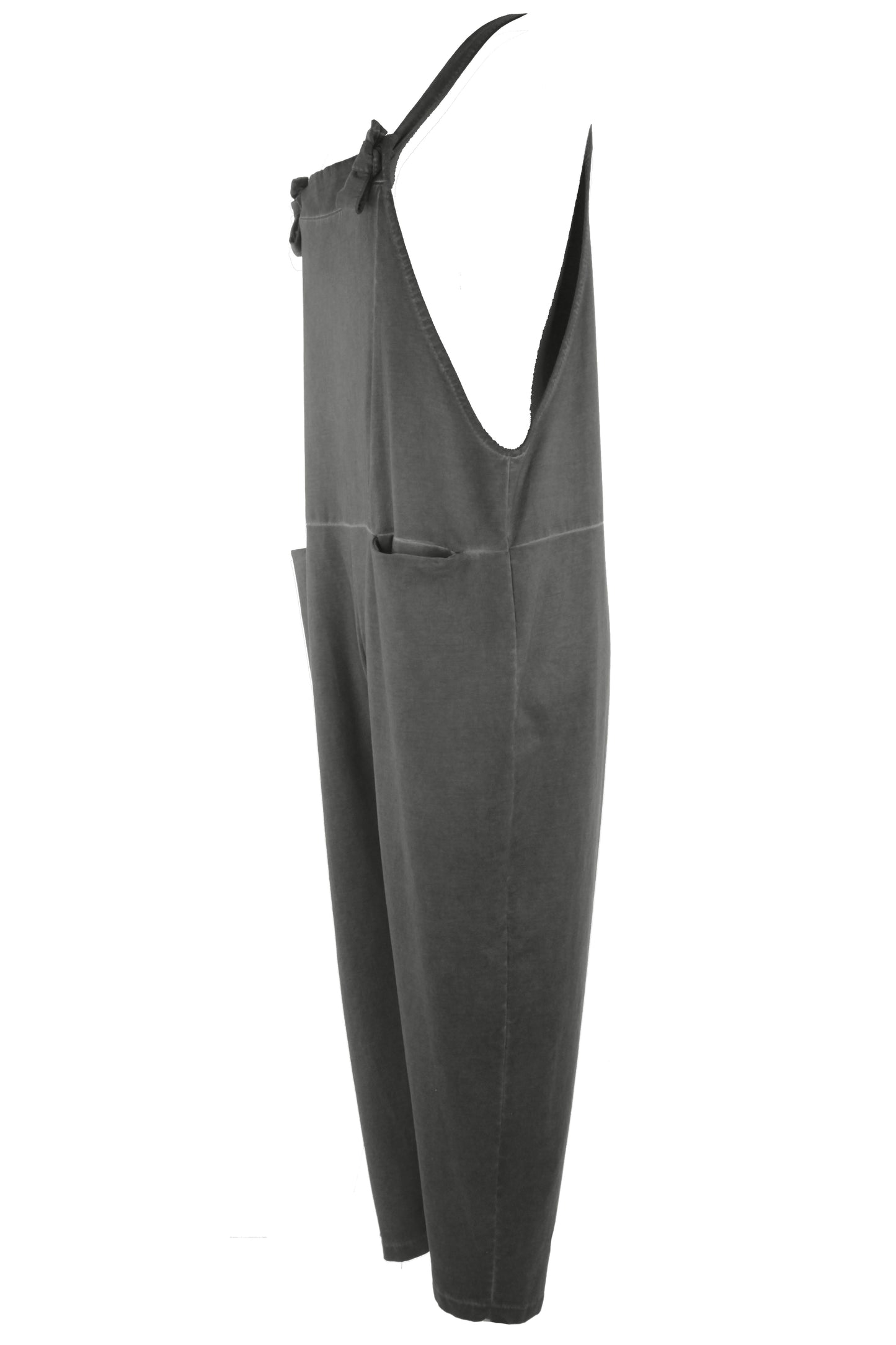 Acid Wash Jersey Dungarees
