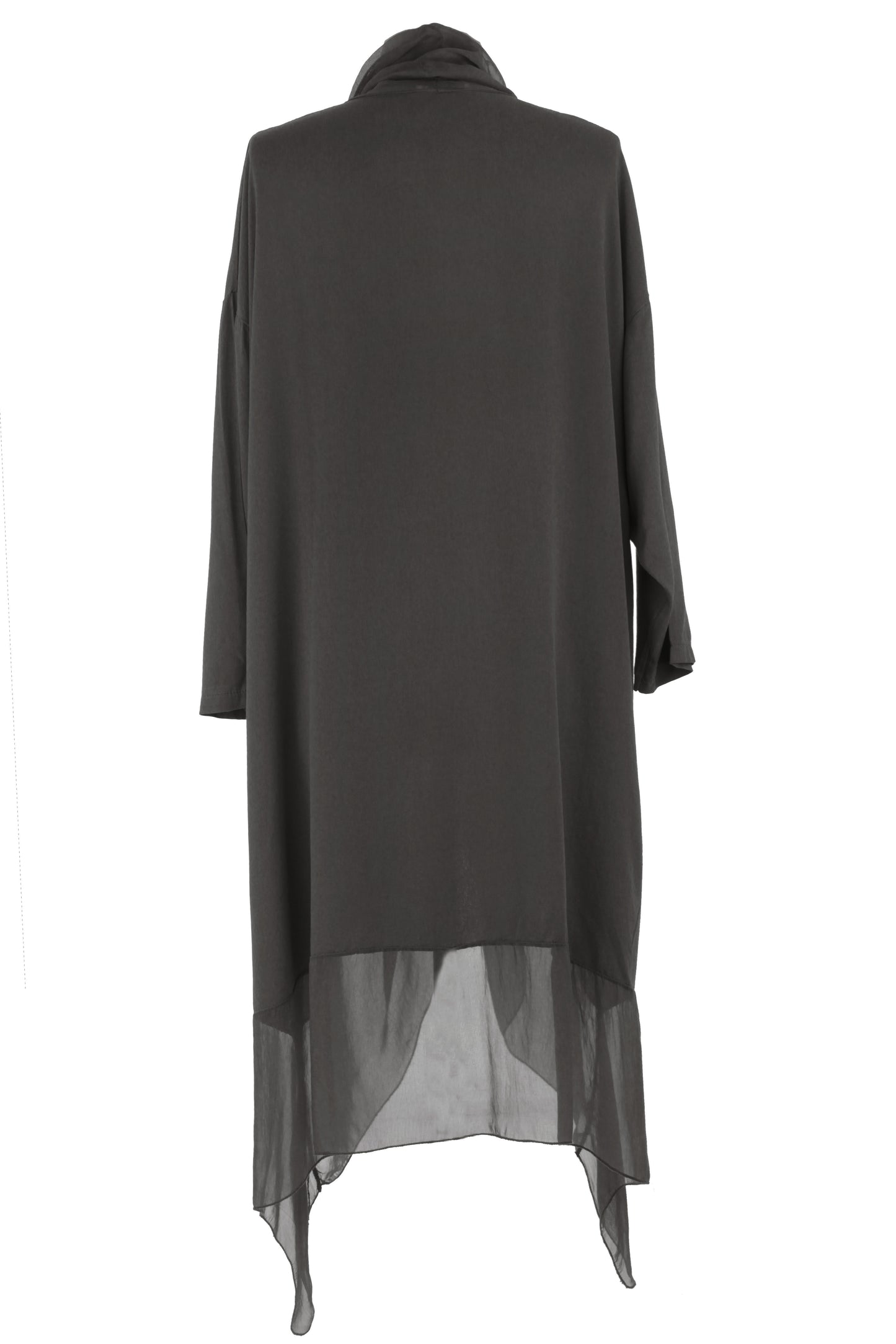 Crossover Silk Panel Tunic