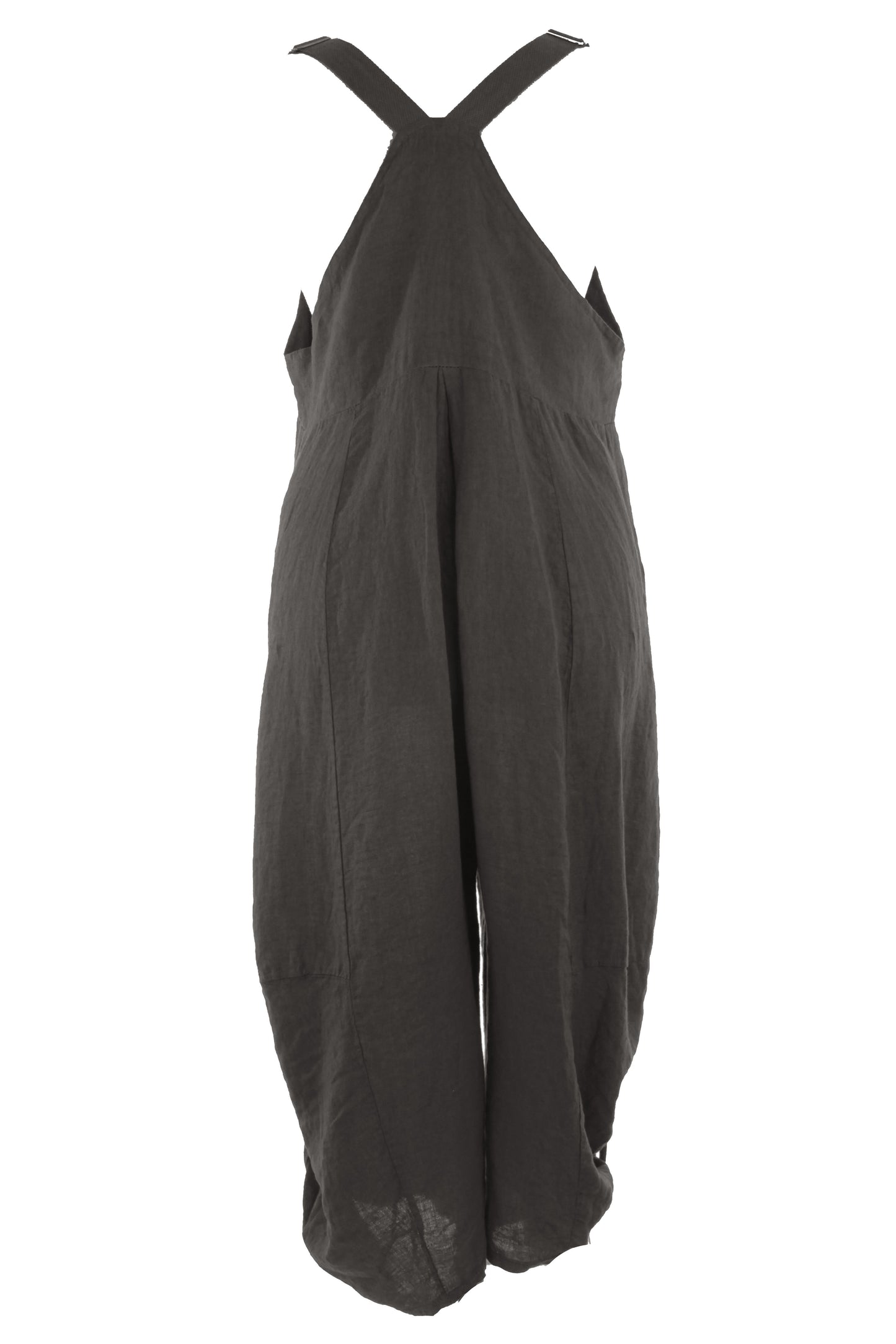 Flap Pocket Linen Jumpsuit