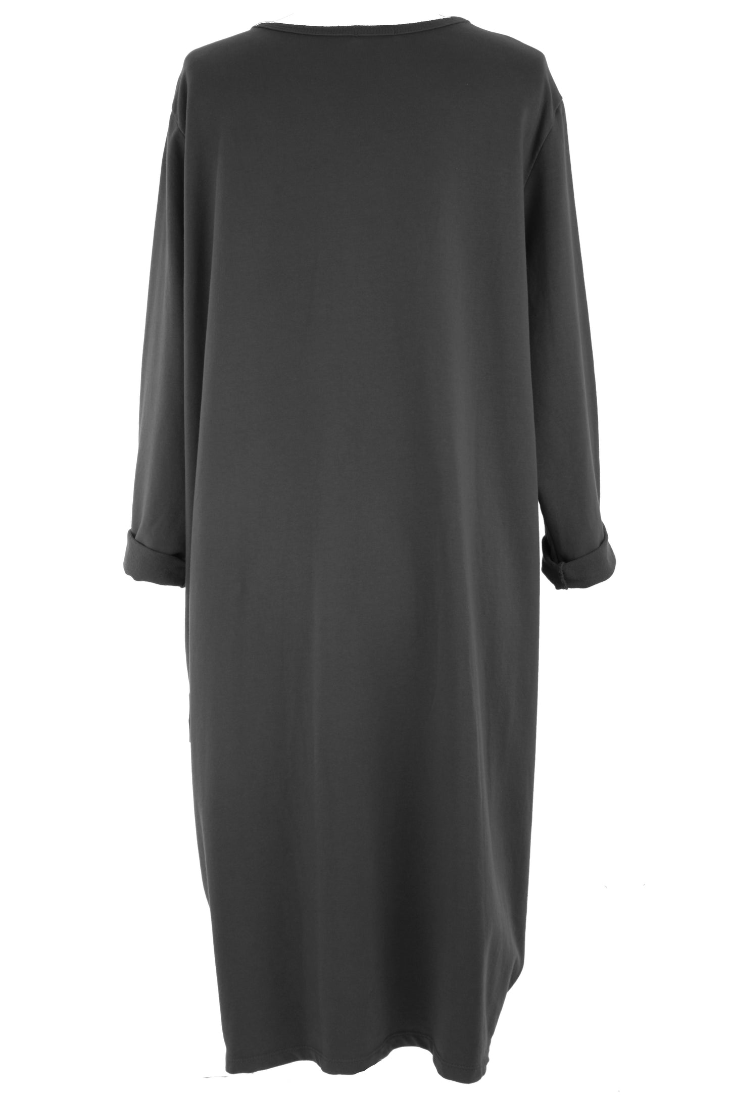 Pleat Rushed Detail Midi Dress