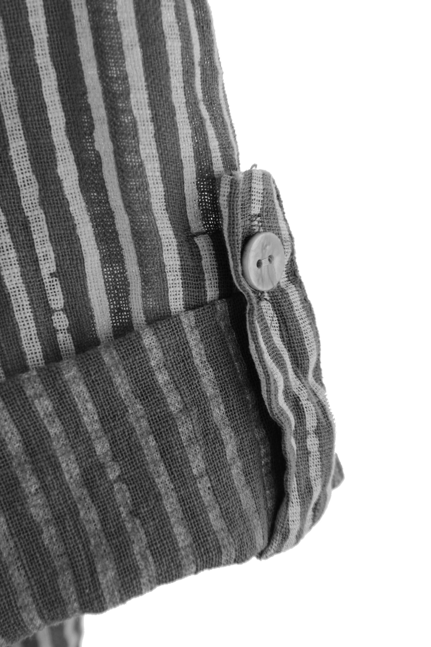 Stripe Hi Low Cotton Shirt