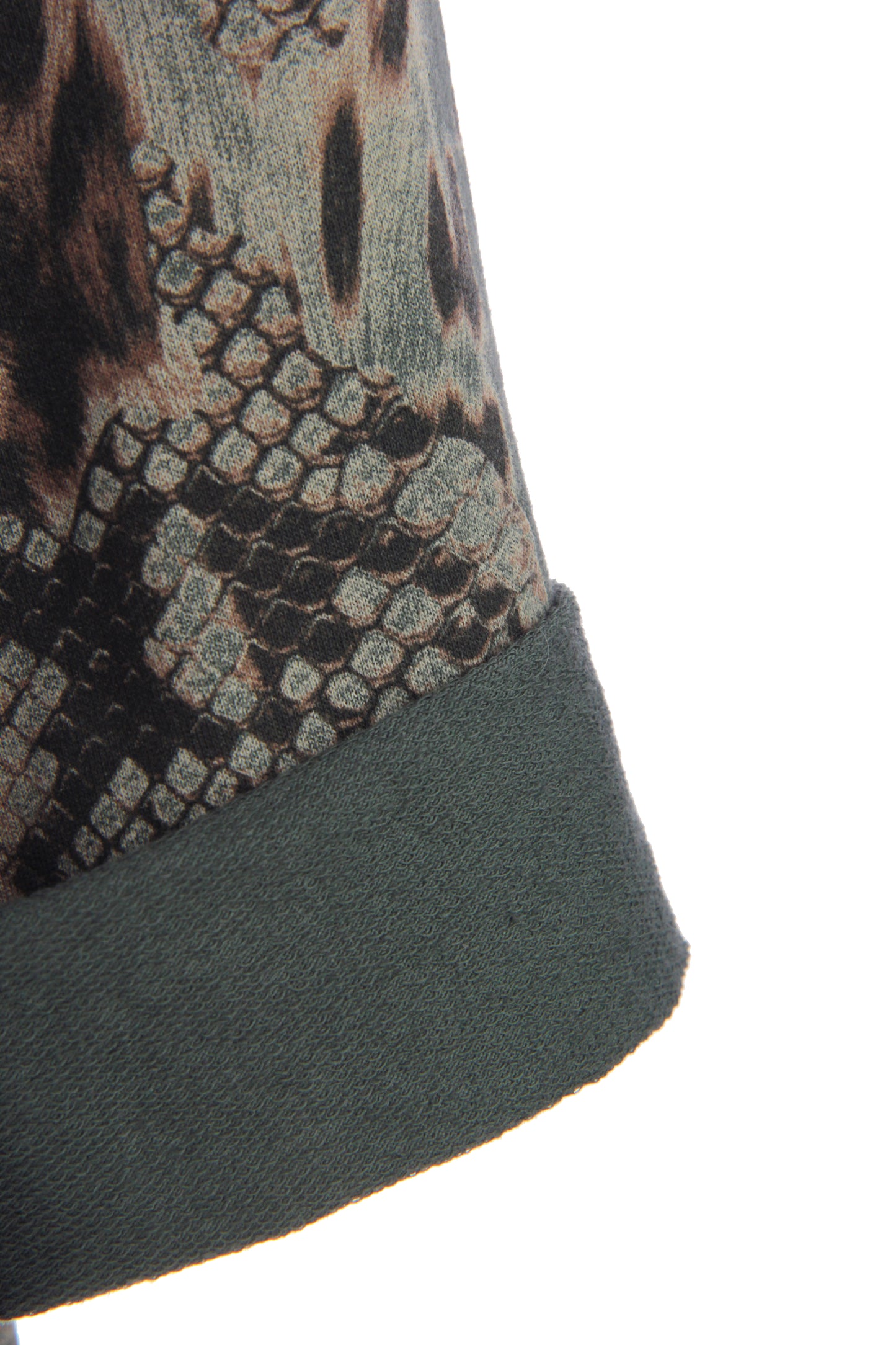 Abstract Leopard Print Cowl Neck Dress