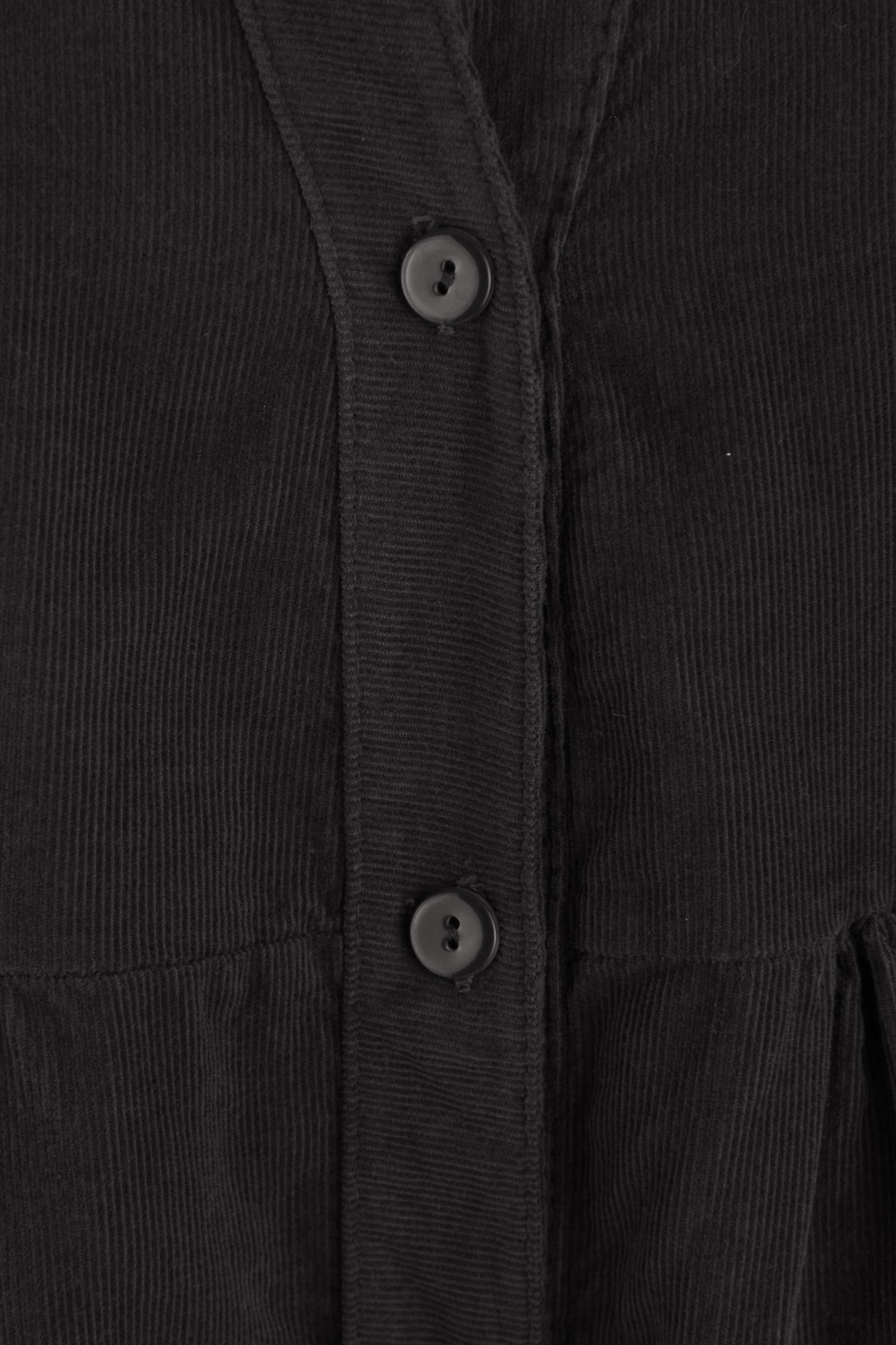 V Neck Corduroy Swing Dress
