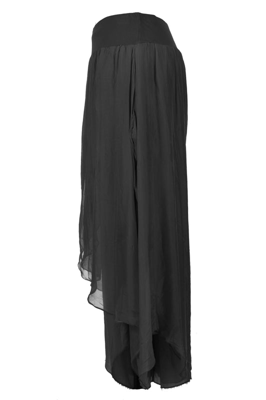 Flap Overlay Silk Trouser