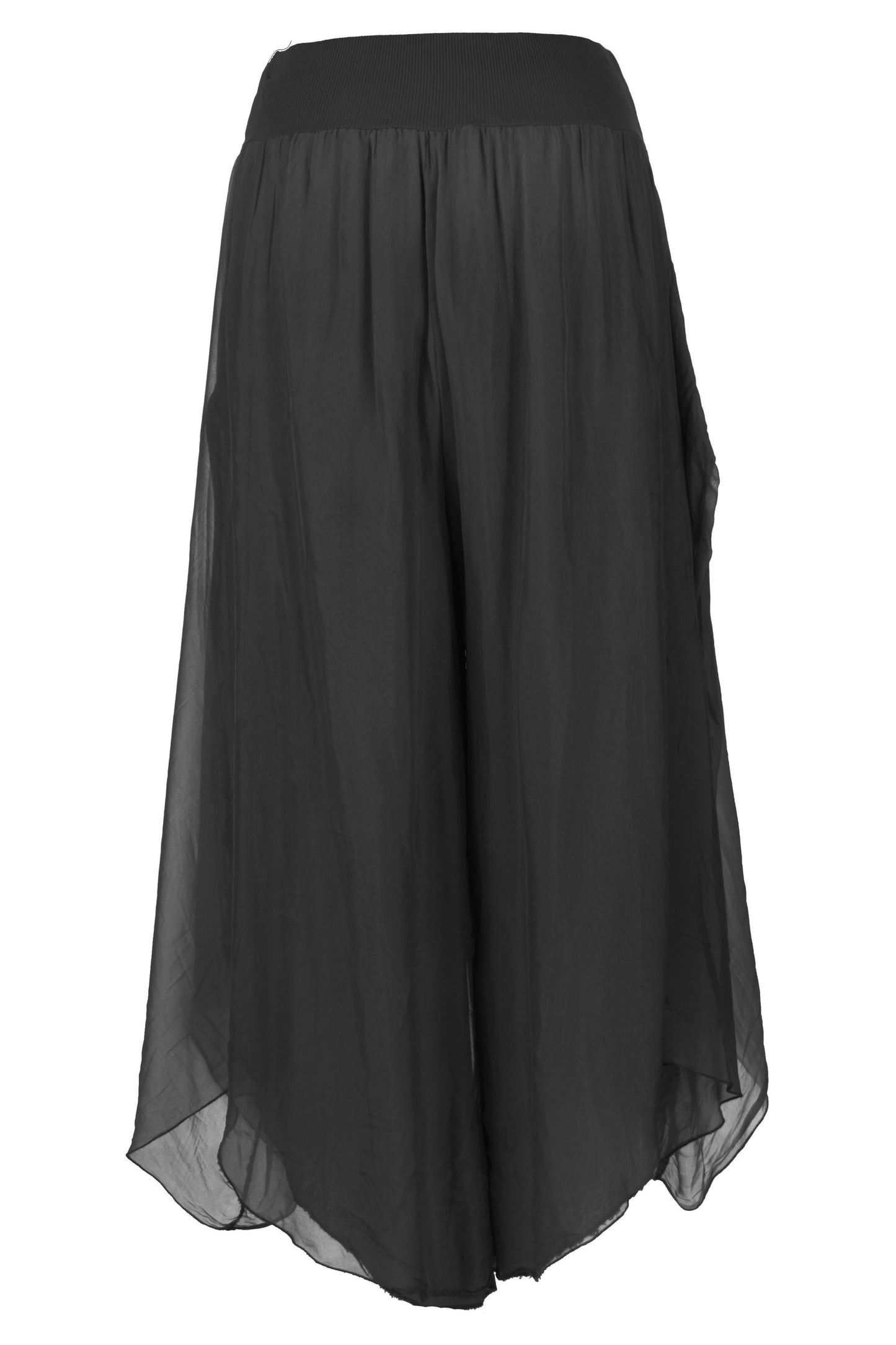Flap Overlay Silk Trouser