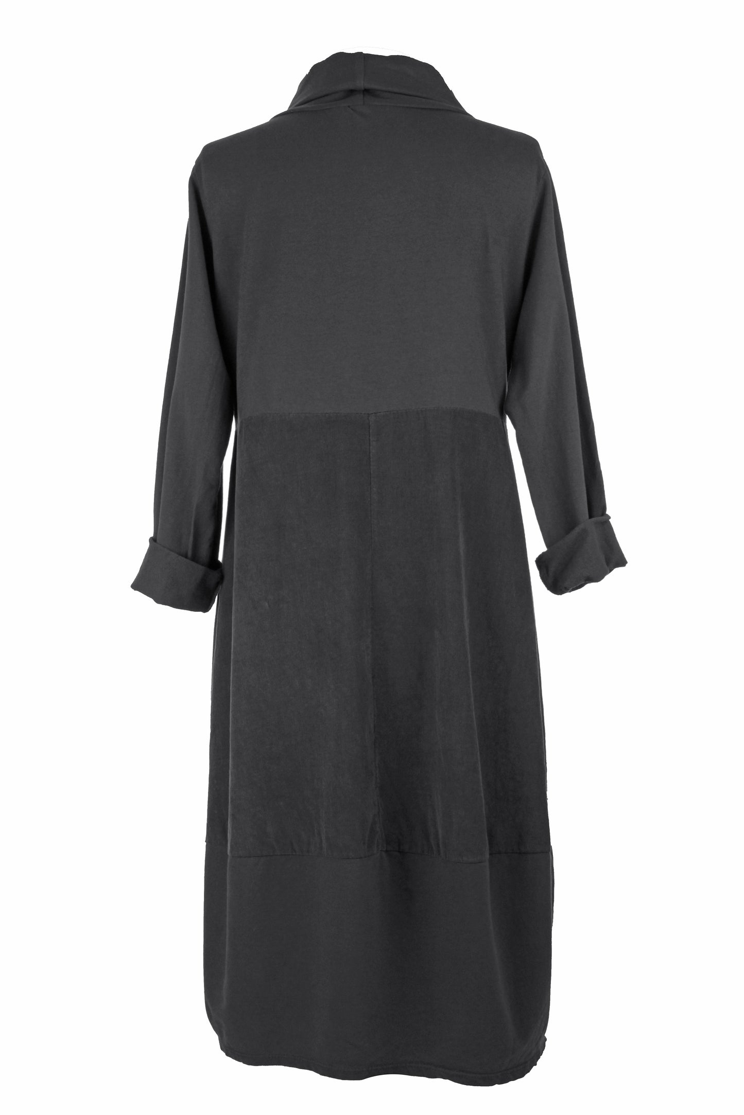 Cowl Corduroy Panel Midi