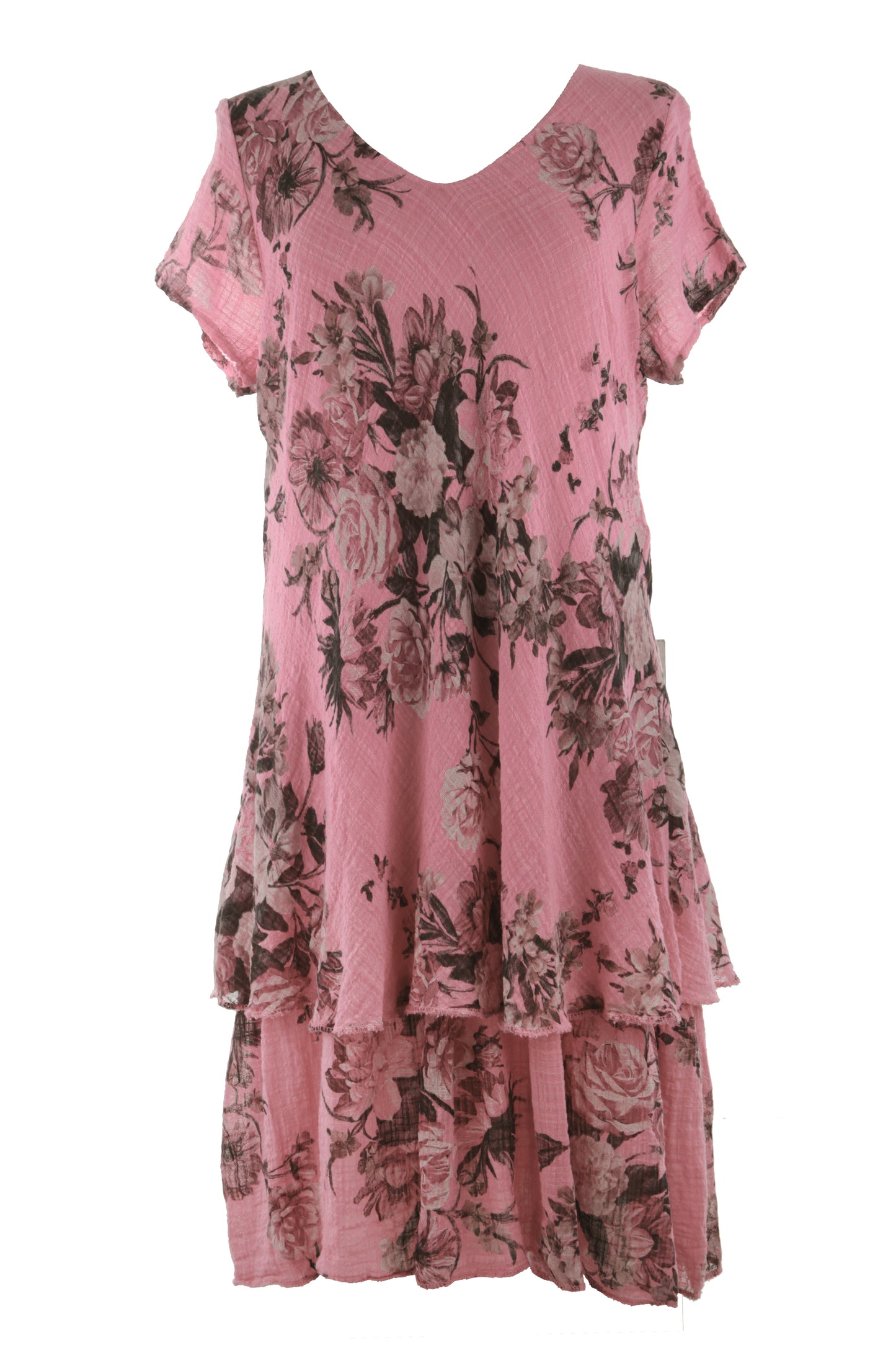 Floral Print Bias Cut Dress