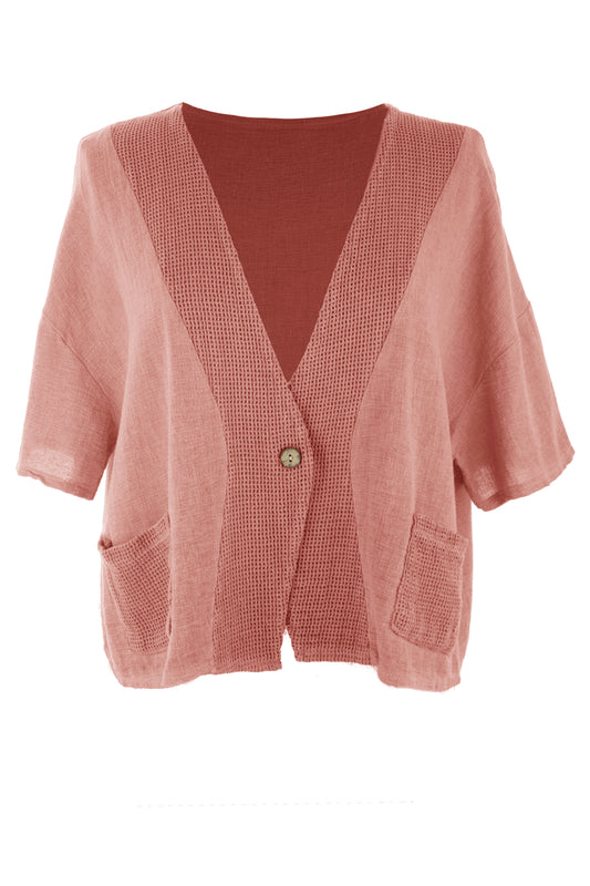 Mesh Detail Teabag Jacket