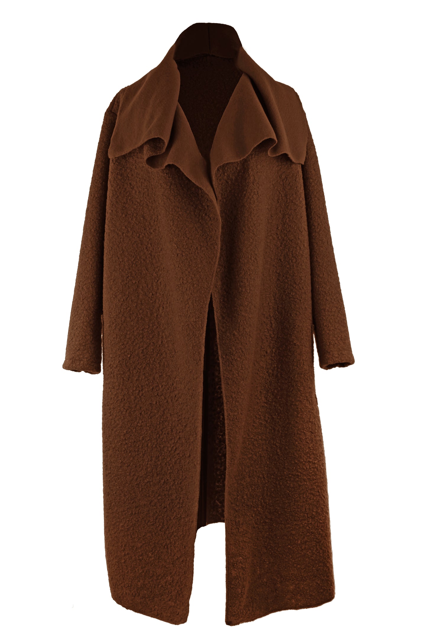 Plain Boucle Coat