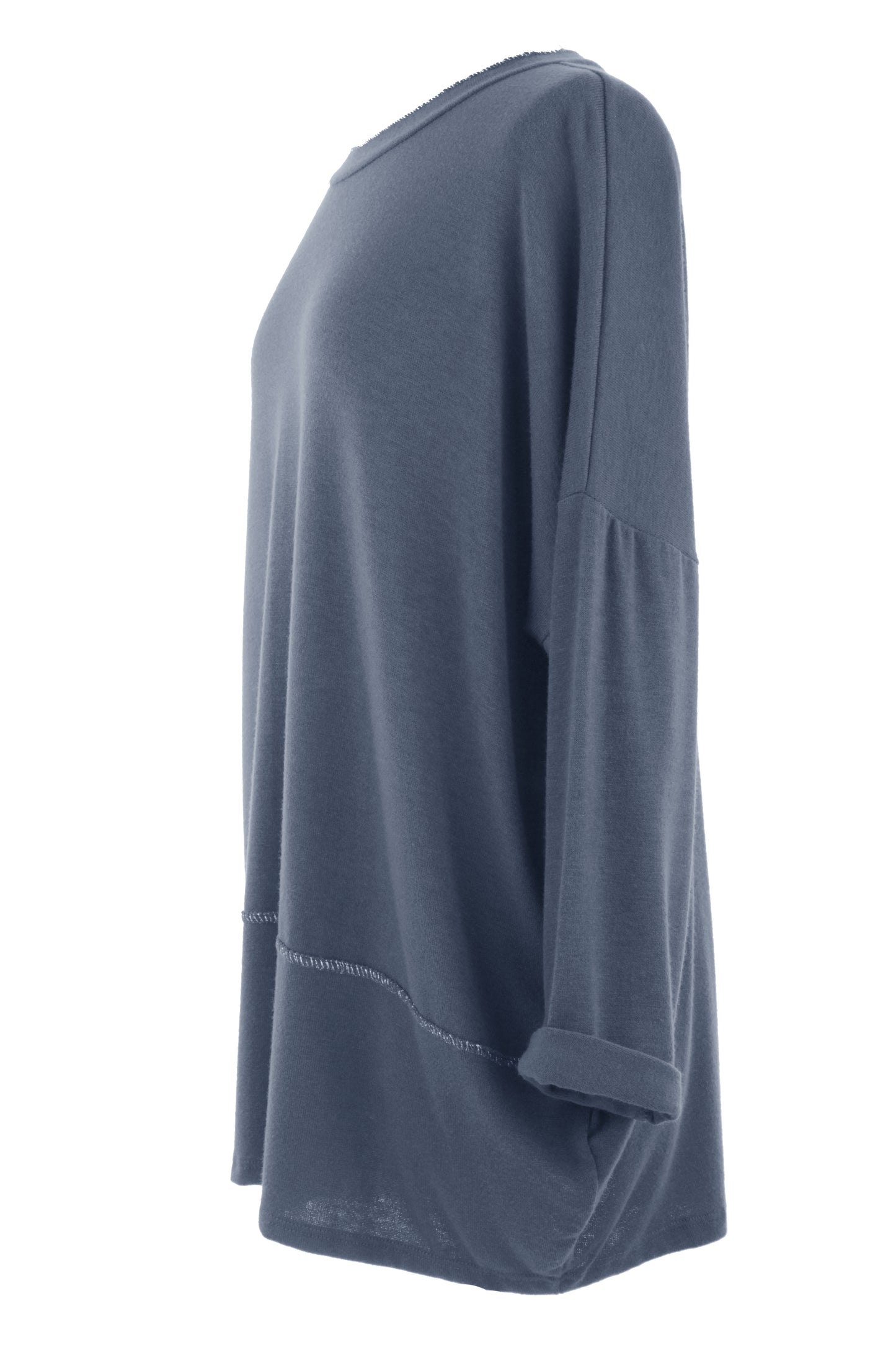 Lurex Trim Soft Knit Necklace Jumper