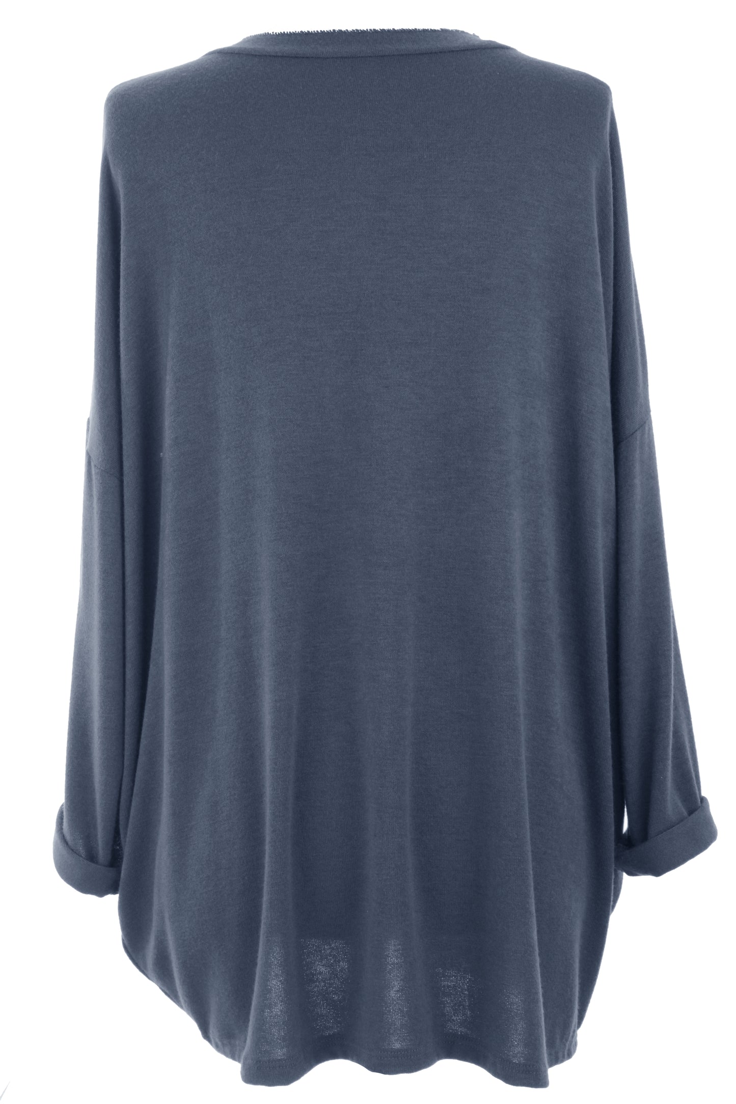 Lurex Trim Soft Knit Necklace Jumper