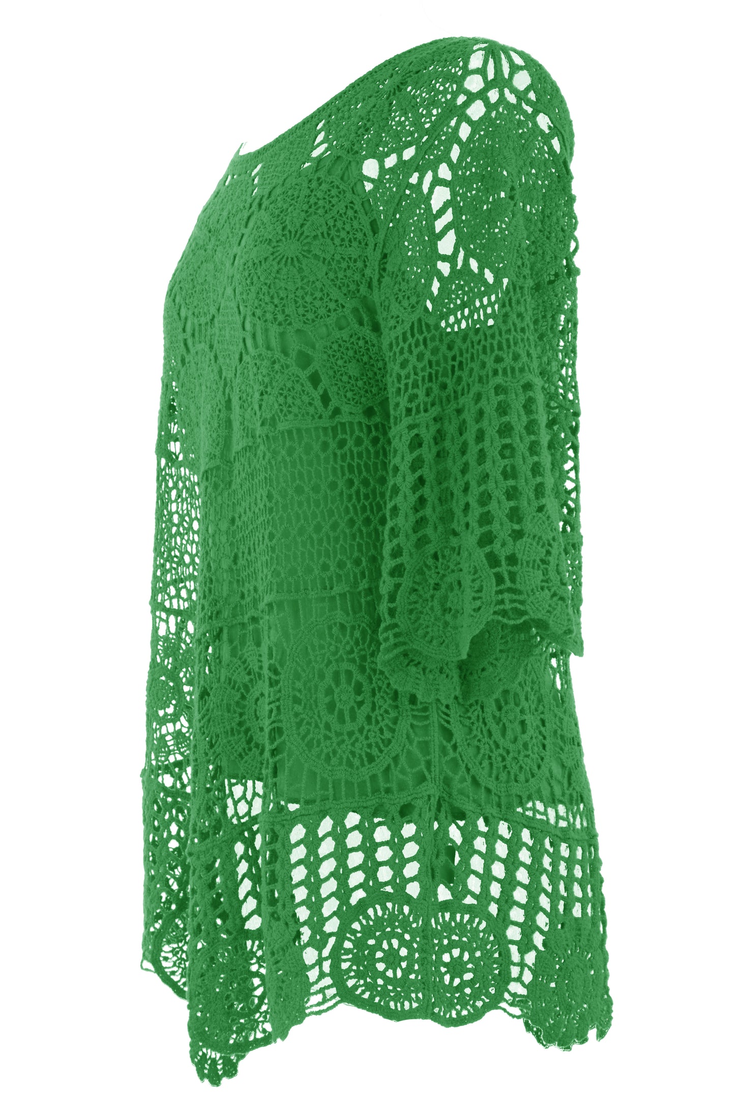 Scoop Hem Crochet Top