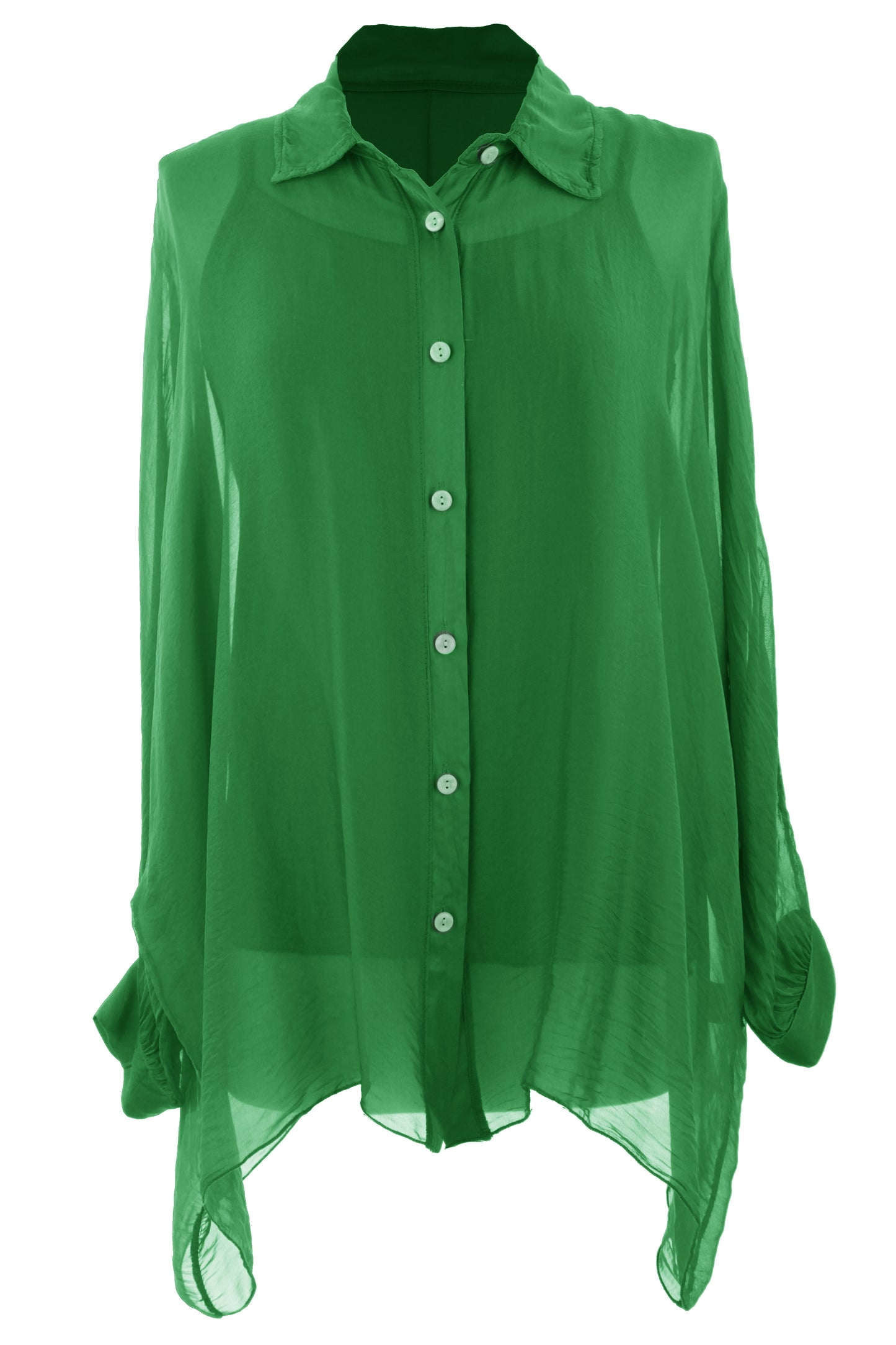 2 Piece Silk Shirt with Vest