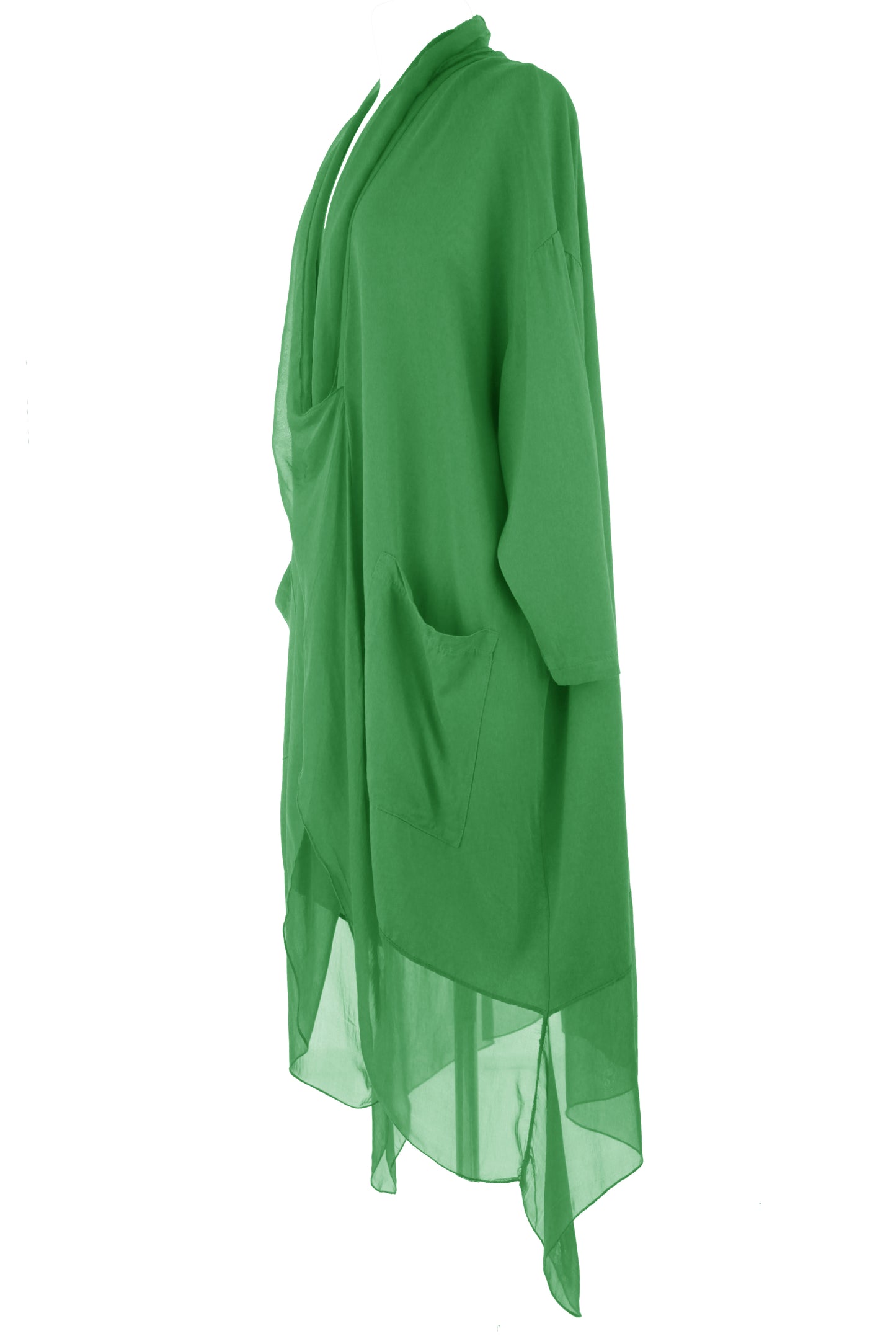 Crossover Silk Panel Tunic